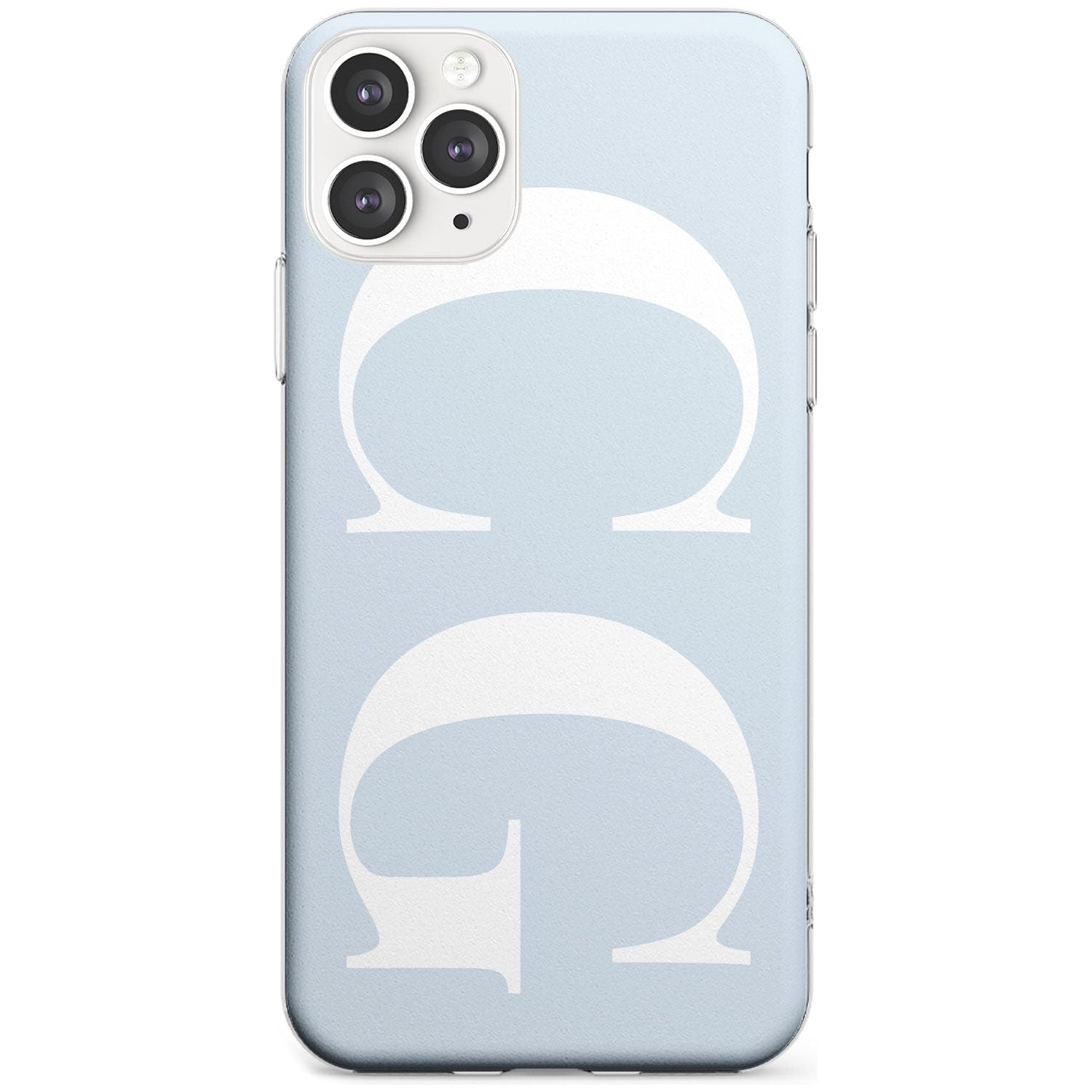 White & Blue Personalised iPhone Case Slim Case Custom Phone Case - Case Warehouse