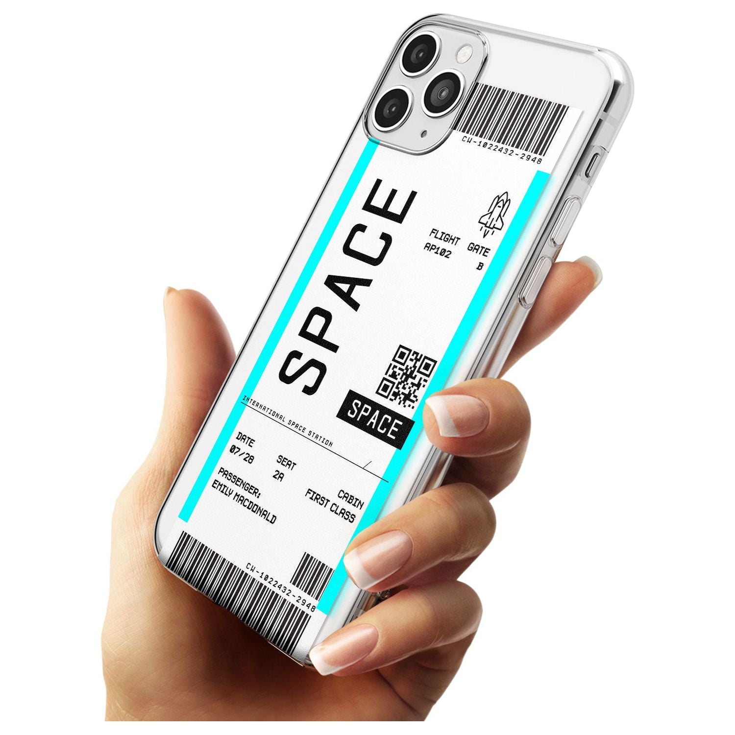 Space Custom Space Travel Ticket iPhone Case Custom Phone Case - Case Warehouse
