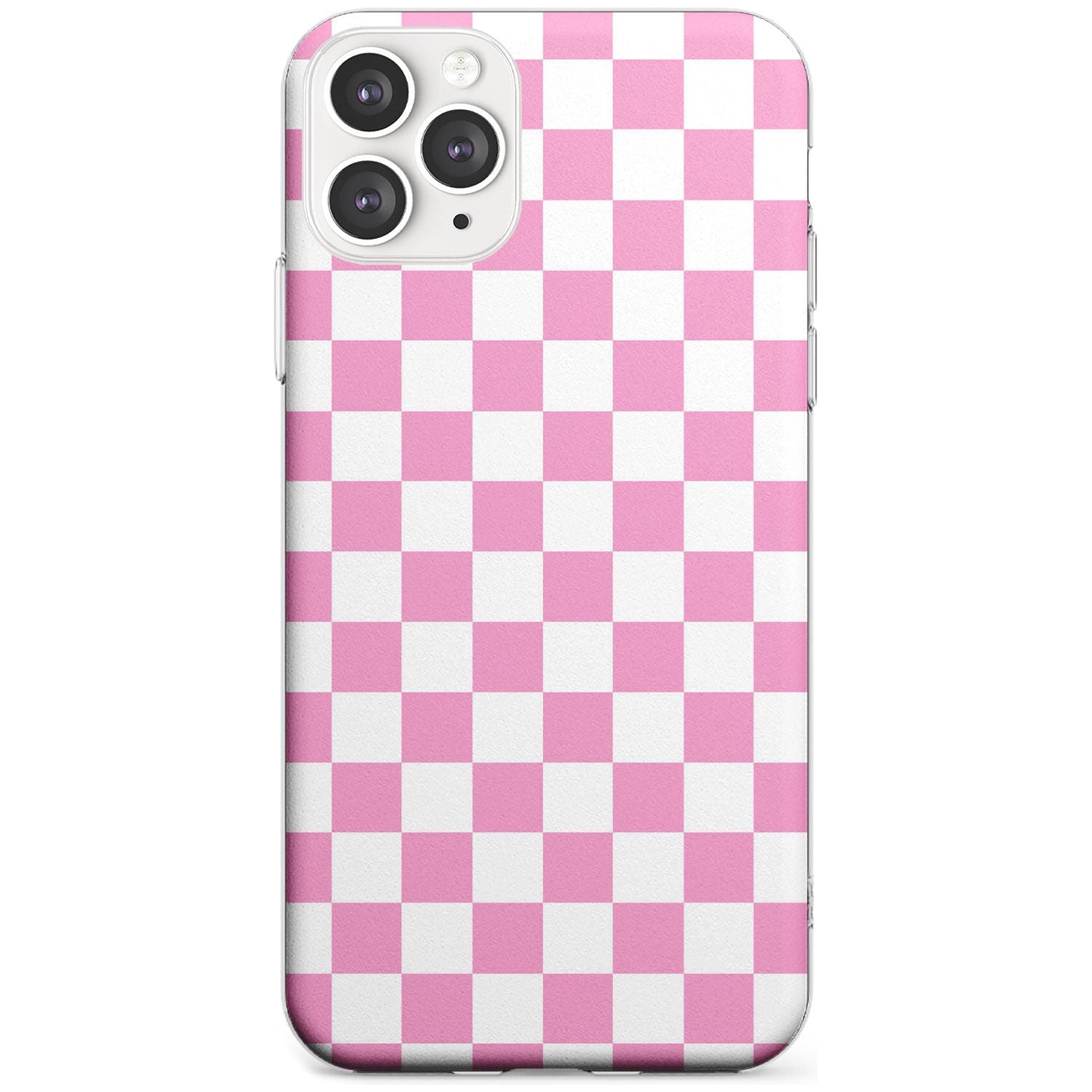 Pink Checkered iPhone Case Slim Case Phone Case - Case Warehouse