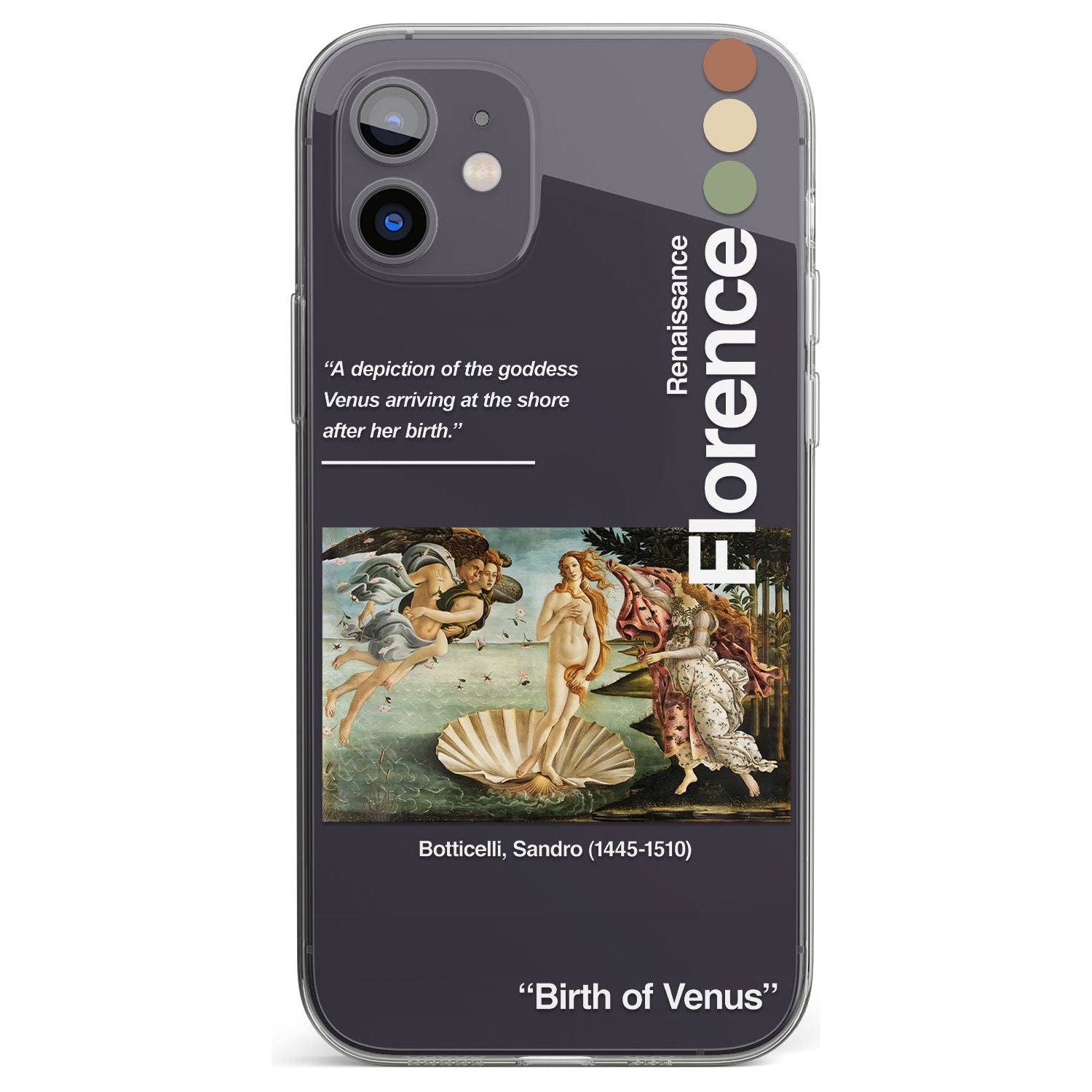 Birth of Venus Impact Phone Case for iPhone 11, iphone 12