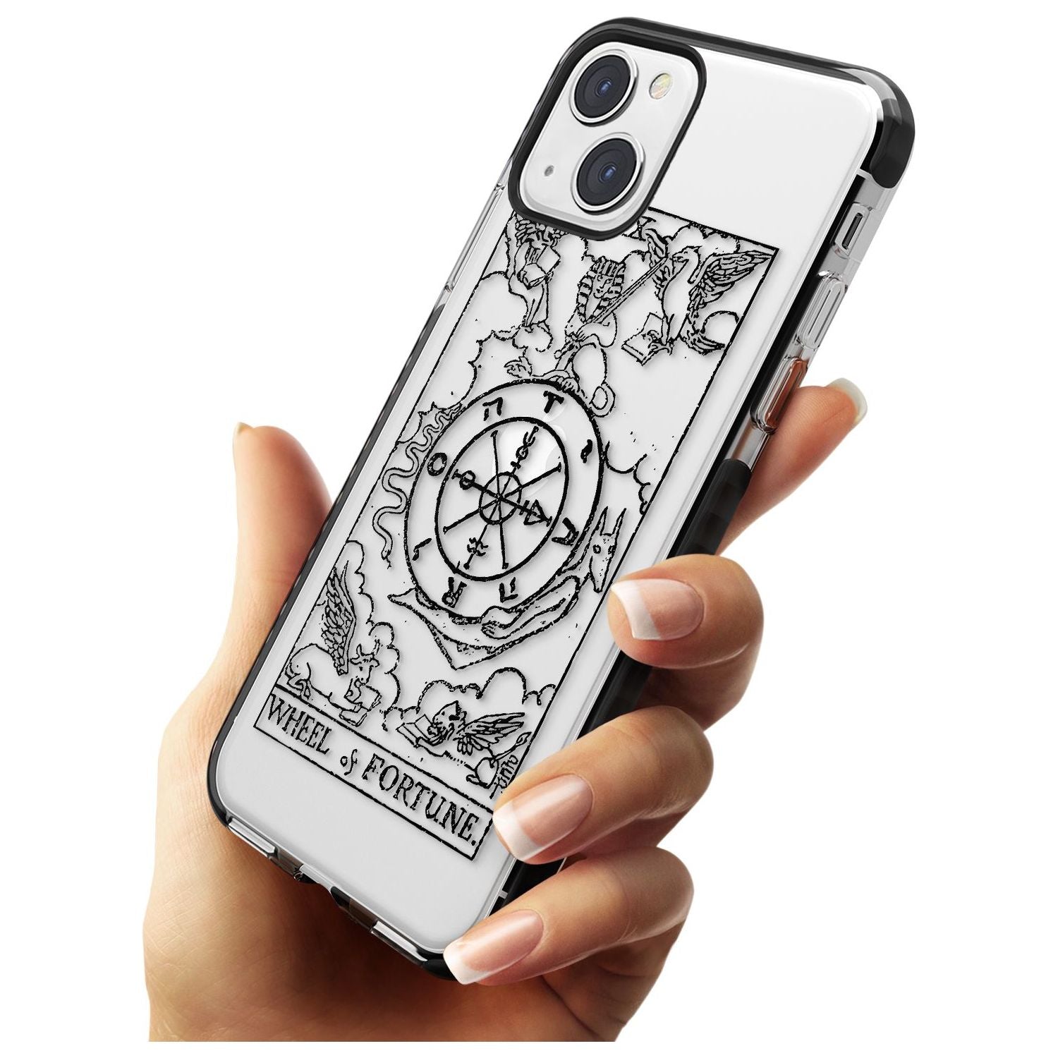 Personalised Wheel of Fortune Tarot Card - Transparent Custom Phone Case iPhone 15 Pro Max / Black Impact Case,iPhone 15 Plus / Black Impact Case,iPhone 15 Pro / Black Impact Case,iPhone 15 / Black Impact Case,iPhone 15 Pro Max / Impact Case,iPhone 15 Plus / Impact Case,iPhone 15 Pro / Impact Case,iPhone 15 / Impact Case,iPhone 15 Pro Max / Magsafe Black Impact Case,iPhone 15 Plus / Magsafe Black Impact Case,iPhone 15 Pro / Magsafe Black Impact Case,iPhone 15 / Magsafe Black Impact Case,iPhone 14 Pro Max /