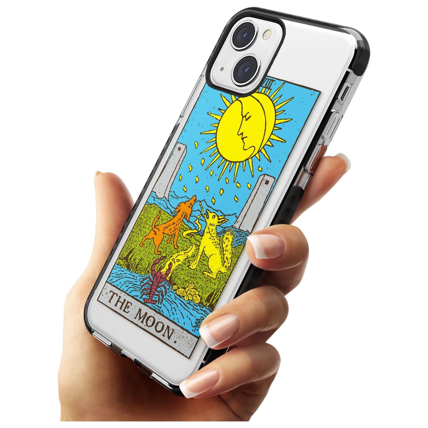Personalised The Moon Tarot Card - Colour Custom Phone Case iPhone 15 Pro Max / Black Impact Case,iPhone 15 Plus / Black Impact Case,iPhone 15 Pro / Black Impact Case,iPhone 15 / Black Impact Case,iPhone 15 Pro Max / Impact Case,iPhone 15 Plus / Impact Case,iPhone 15 Pro / Impact Case,iPhone 15 / Impact Case,iPhone 15 Pro Max / Magsafe Black Impact Case,iPhone 15 Plus / Magsafe Black Impact Case,iPhone 15 Pro / Magsafe Black Impact Case,iPhone 15 / Magsafe Black Impact Case,iPhone 14 Pro Max / Black Impact