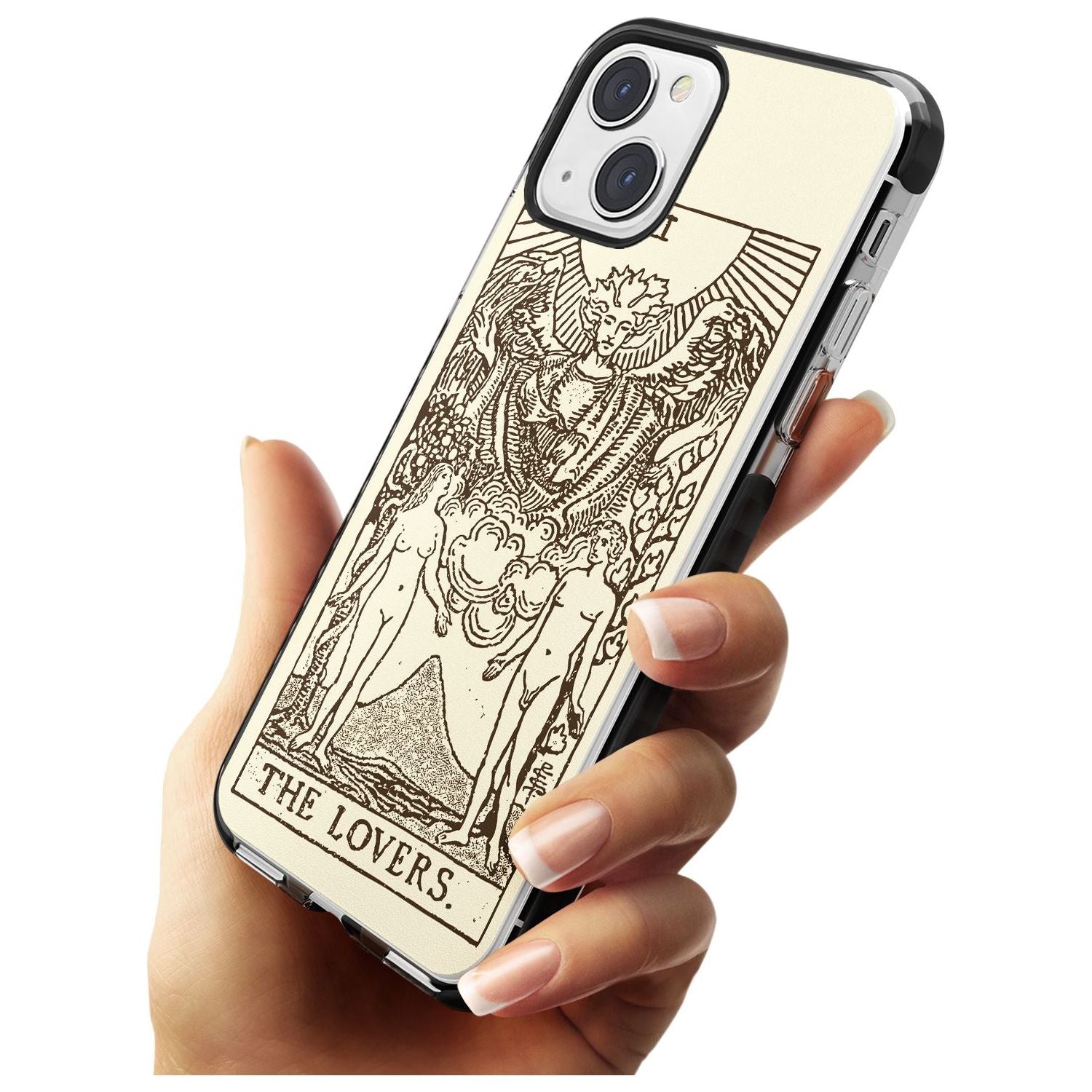 Personalised The Lovers Tarot Card - Solid Cream Custom Phone Case iPhone 15 Pro Max / Black Impact Case,iPhone 15 Plus / Black Impact Case,iPhone 15 Pro / Black Impact Case,iPhone 15 / Black Impact Case,iPhone 15 Pro Max / Impact Case,iPhone 15 Plus / Impact Case,iPhone 15 Pro / Impact Case,iPhone 15 / Impact Case,iPhone 15 Pro Max / Magsafe Black Impact Case,iPhone 15 Plus / Magsafe Black Impact Case,iPhone 15 Pro / Magsafe Black Impact Case,iPhone 15 / Magsafe Black Impact Case,iPhone 14 Pro Max / Black
