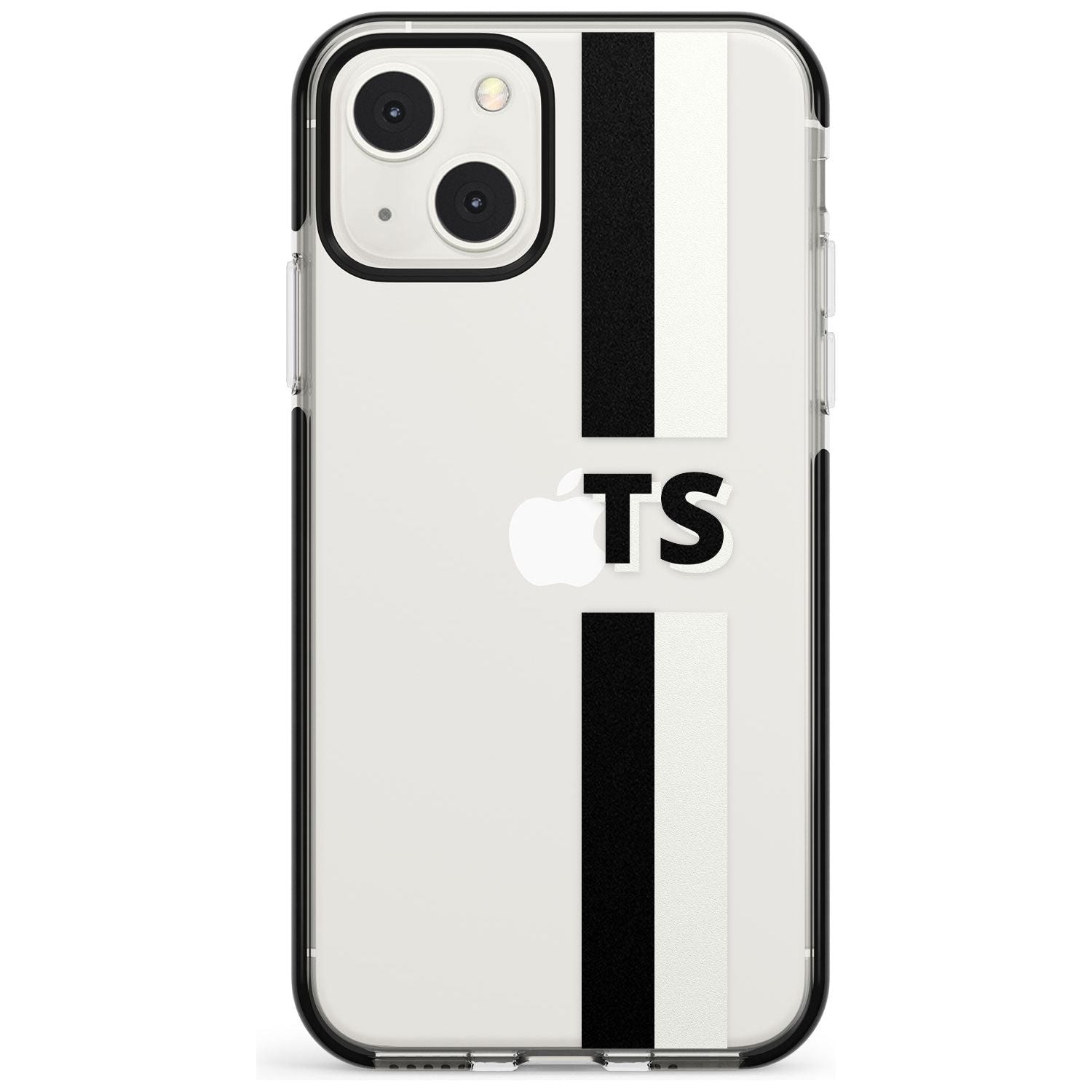 Personalised Clear Text 6A Custom Phone Case iPhone 13 Mini / Black Impact Case Blanc Space