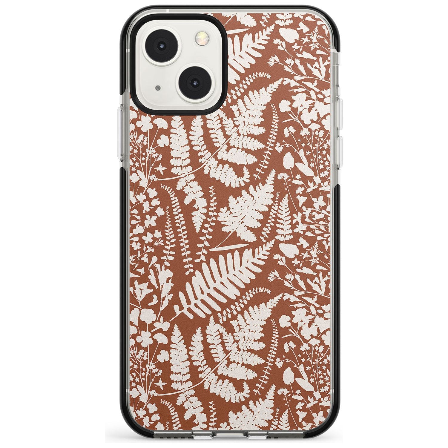 Wildflowers And Ferns On Terracotta