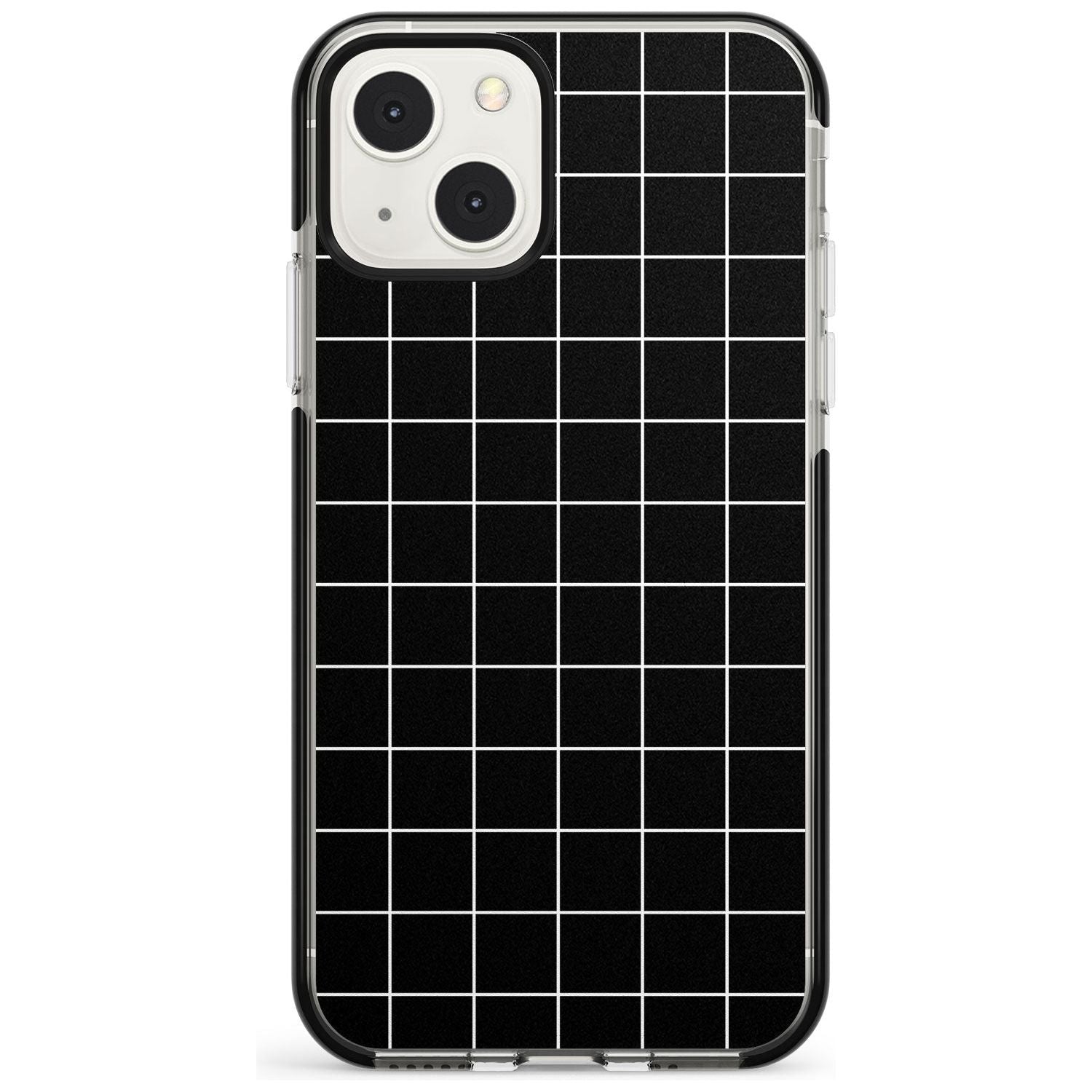 Minimalist Grid Pattern Black