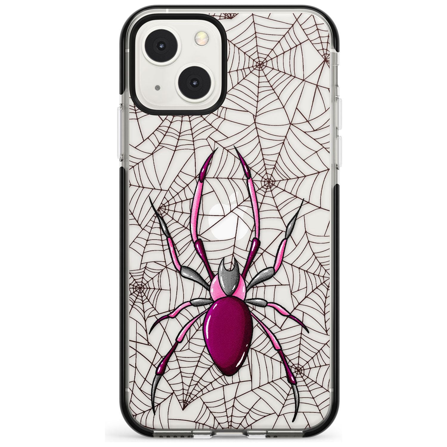 Arachnophobia Black Impact Phone Case for iPhone 13 & 13 Mini