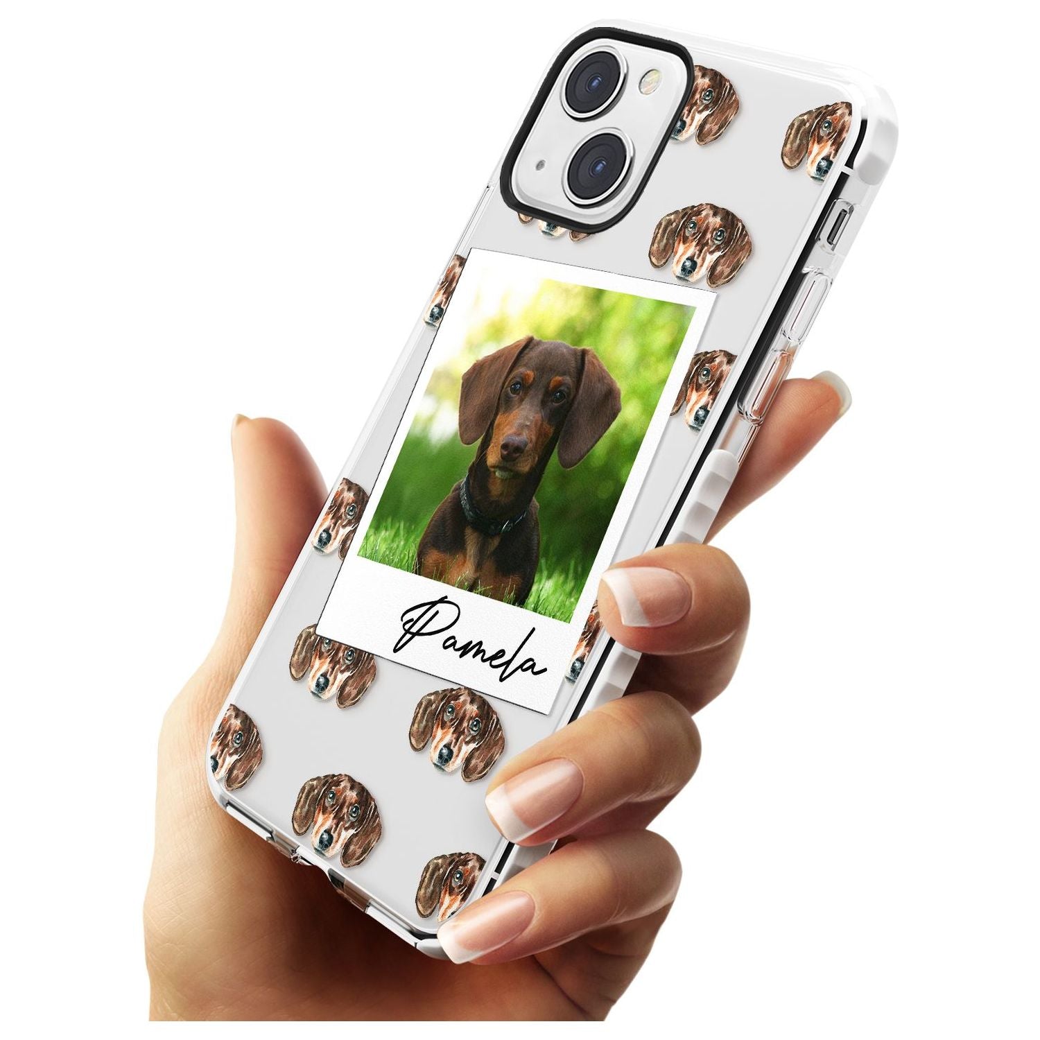 Personalised Dachshund, Brown - Dog Photo Custom Phone Case iPhone 15 Pro Max / Black Impact Case,iPhone 15 Plus / Black Impact Case,iPhone 15 Pro / Black Impact Case,iPhone 15 / Black Impact Case,iPhone 15 Pro Max / Impact Case,iPhone 15 Plus / Impact Case,iPhone 15 Pro / Impact Case,iPhone 15 / Impact Case,iPhone 15 Pro Max / Magsafe Black Impact Case,iPhone 15 Plus / Magsafe Black Impact Case,iPhone 15 Pro / Magsafe Black Impact Case,iPhone 15 / Magsafe Black Impact Case,iPhone 14 Pro Max / Black Impact