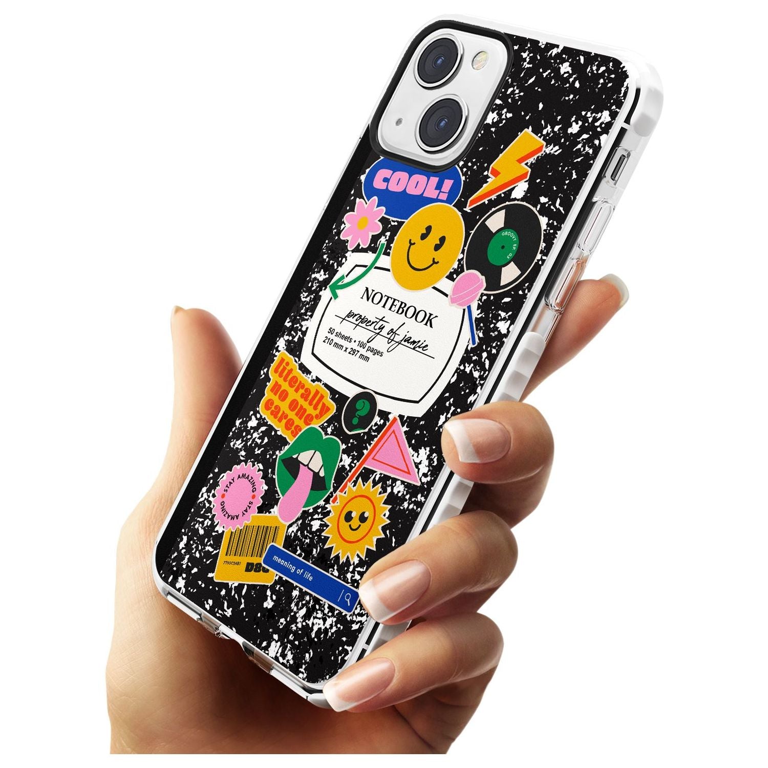 Personalised Notebook Cover with Stickers Custom Phone Case iPhone 15 Pro Max / Black Impact Case,iPhone 15 Plus / Black Impact Case,iPhone 15 Pro / Black Impact Case,iPhone 15 / Black Impact Case,iPhone 15 Pro Max / Impact Case,iPhone 15 Plus / Impact Case,iPhone 15 Pro / Impact Case,iPhone 15 / Impact Case,iPhone 15 Pro Max / Magsafe Black Impact Case,iPhone 15 Plus / Magsafe Black Impact Case,iPhone 15 Pro / Magsafe Black Impact Case,iPhone 15 / Magsafe Black Impact Case,iPhone 14 Pro Max / Black Impact