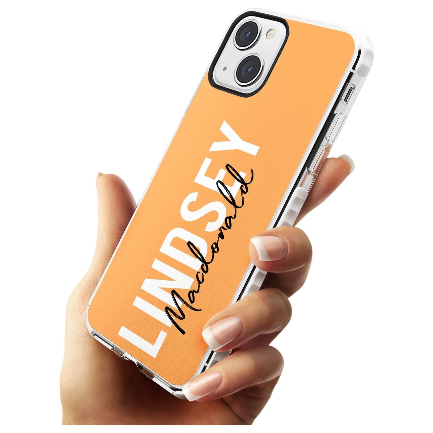 Personalised Bold Name: Peach Custom Phone Case iPhone 15 Pro Max / Black Impact Case,iPhone 15 Plus / Black Impact Case,iPhone 15 Pro / Black Impact Case,iPhone 15 / Black Impact Case,iPhone 15 Pro Max / Impact Case,iPhone 15 Plus / Impact Case,iPhone 15 Pro / Impact Case,iPhone 15 / Impact Case,iPhone 15 Pro Max / Magsafe Black Impact Case,iPhone 15 Plus / Magsafe Black Impact Case,iPhone 15 Pro / Magsafe Black Impact Case,iPhone 15 / Magsafe Black Impact Case,iPhone 14 Pro Max / Black Impact Case,iPhone