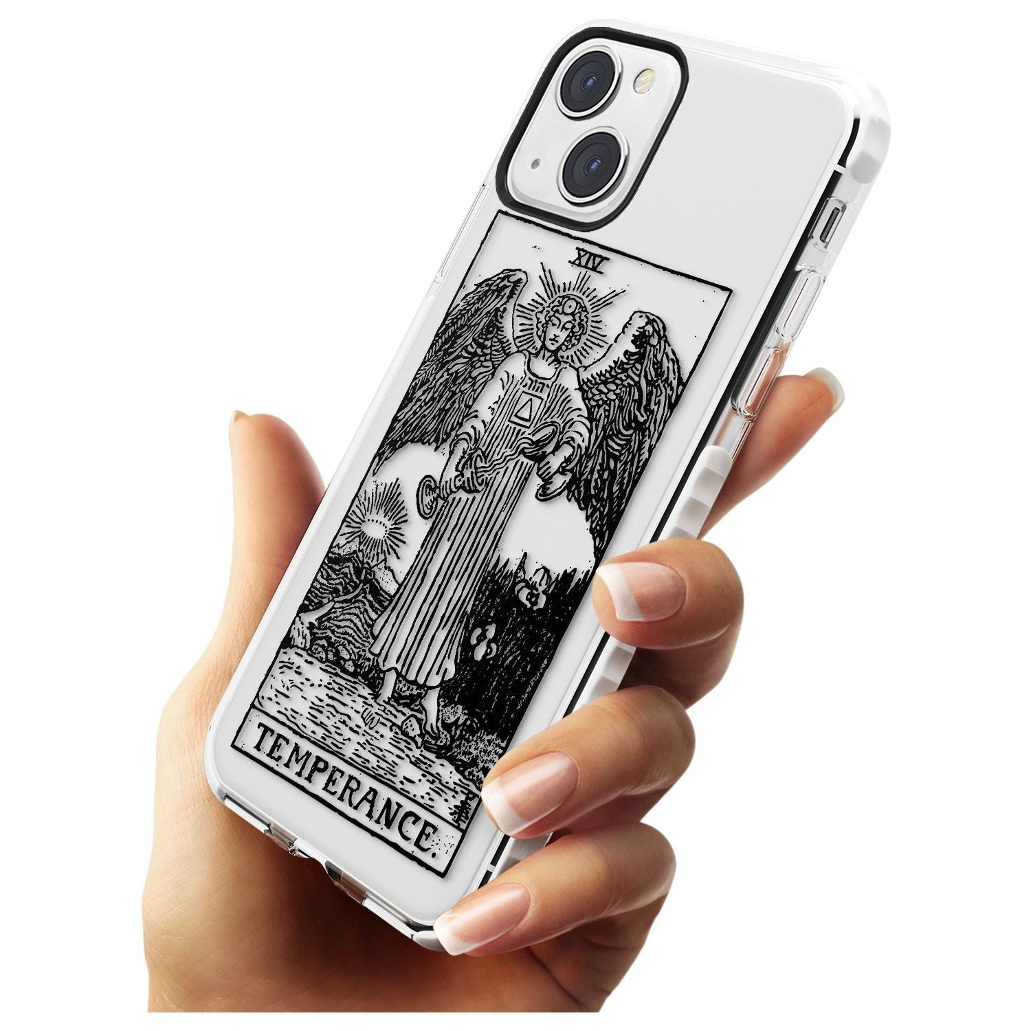 Personalised Temperance Tarot Card - Transparent Custom Phone Case iPhone 15 Pro Max / Black Impact Case,iPhone 15 Plus / Black Impact Case,iPhone 15 Pro / Black Impact Case,iPhone 15 / Black Impact Case,iPhone 15 Pro Max / Impact Case,iPhone 15 Plus / Impact Case,iPhone 15 Pro / Impact Case,iPhone 15 / Impact Case,iPhone 15 Pro Max / Magsafe Black Impact Case,iPhone 15 Plus / Magsafe Black Impact Case,iPhone 15 Pro / Magsafe Black Impact Case,iPhone 15 / Magsafe Black Impact Case,iPhone 14 Pro Max / Black