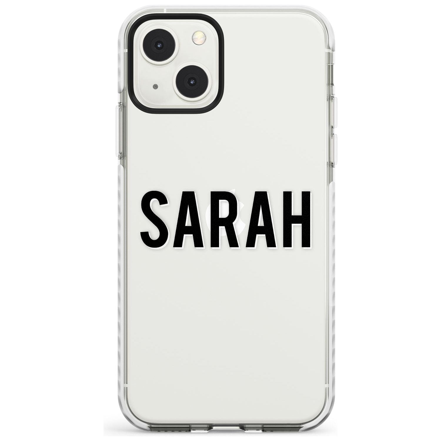 Personalised Clear Text 1A Custom Phone Case iPhone 13 Mini / Impact Case Blanc Space