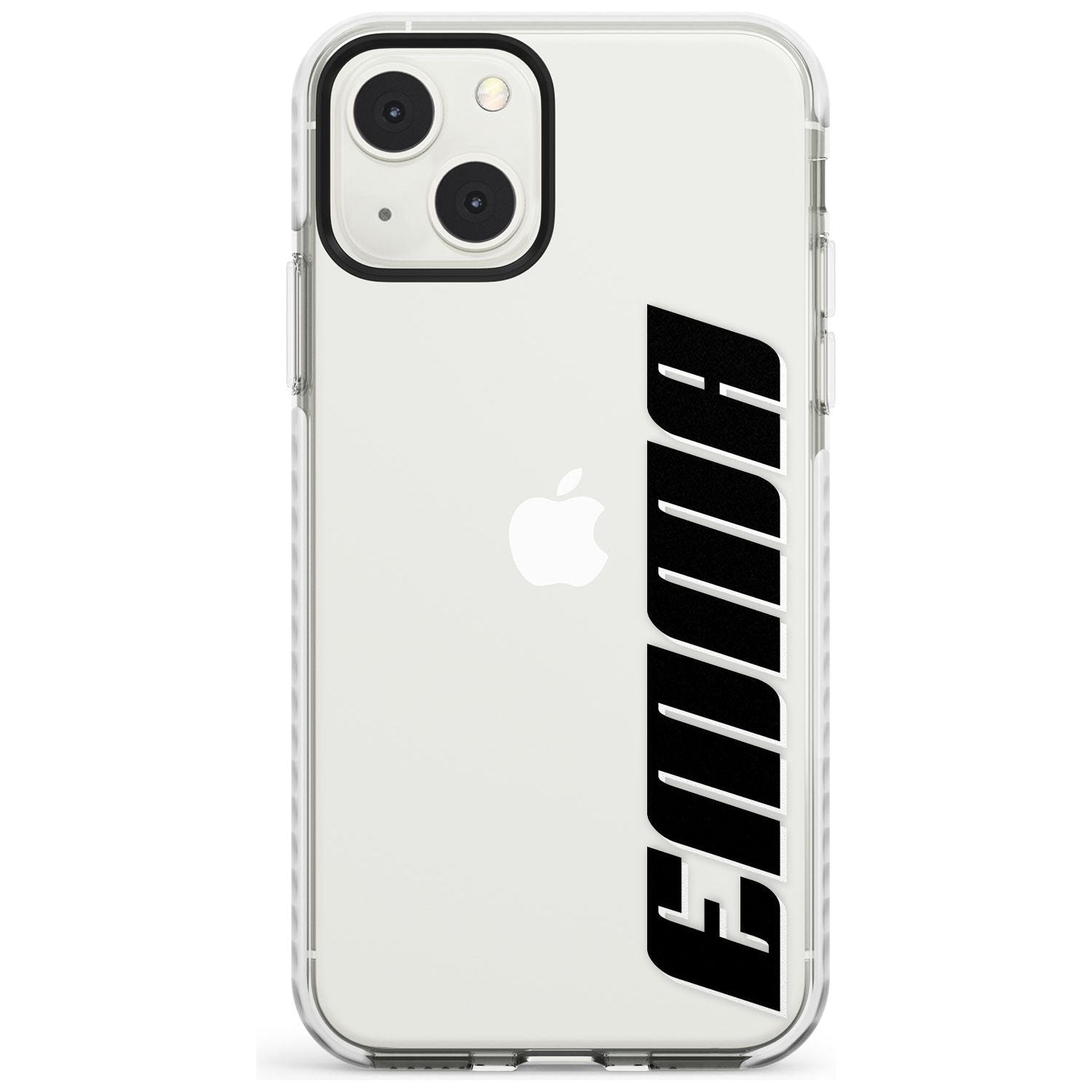 Personalised Clear Text 4A Custom Phone Case iPhone 13 Mini / Impact Case Blanc Space