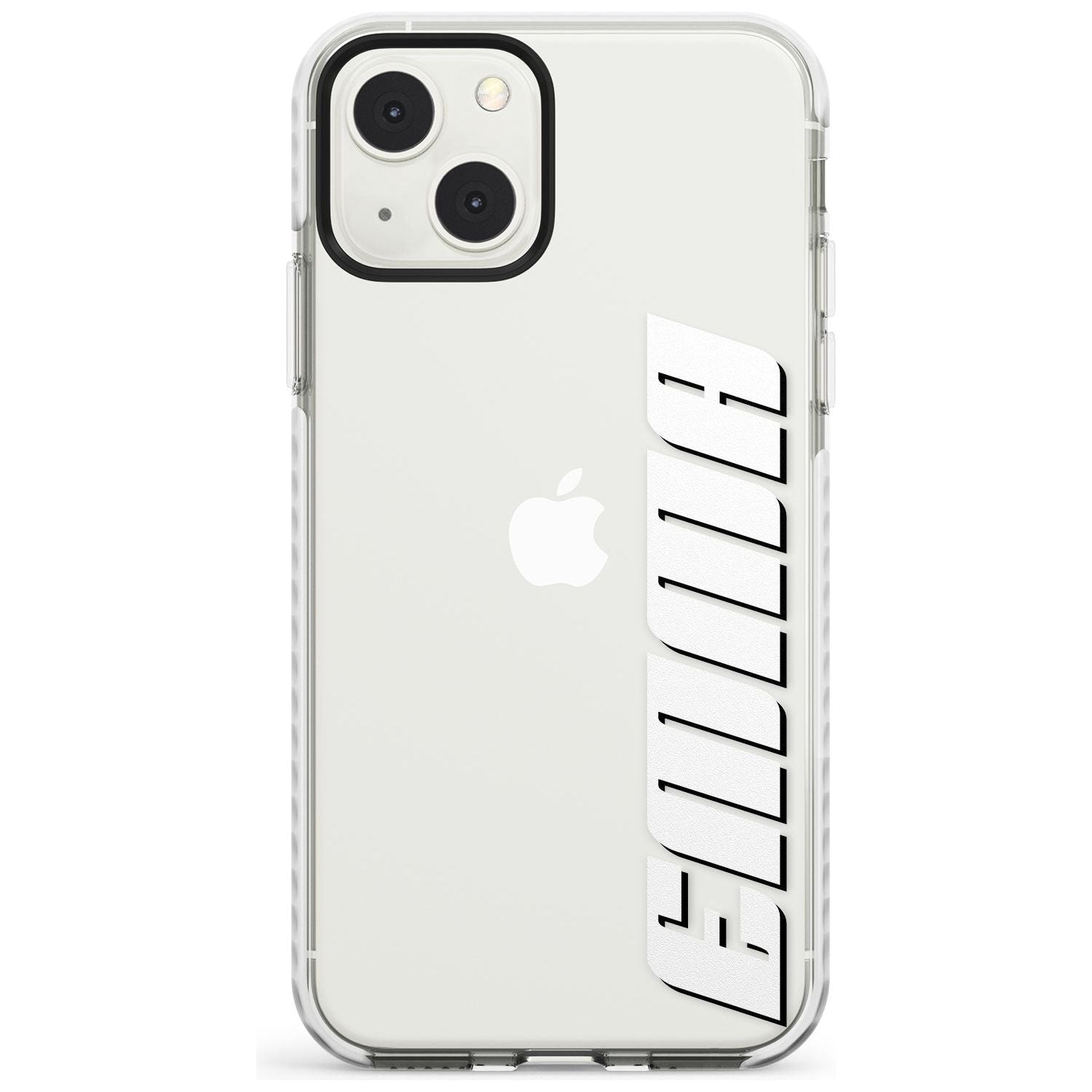 Personalised Clear Text 4B Custom Phone Case iPhone 13 Mini / Impact Case Blanc Space