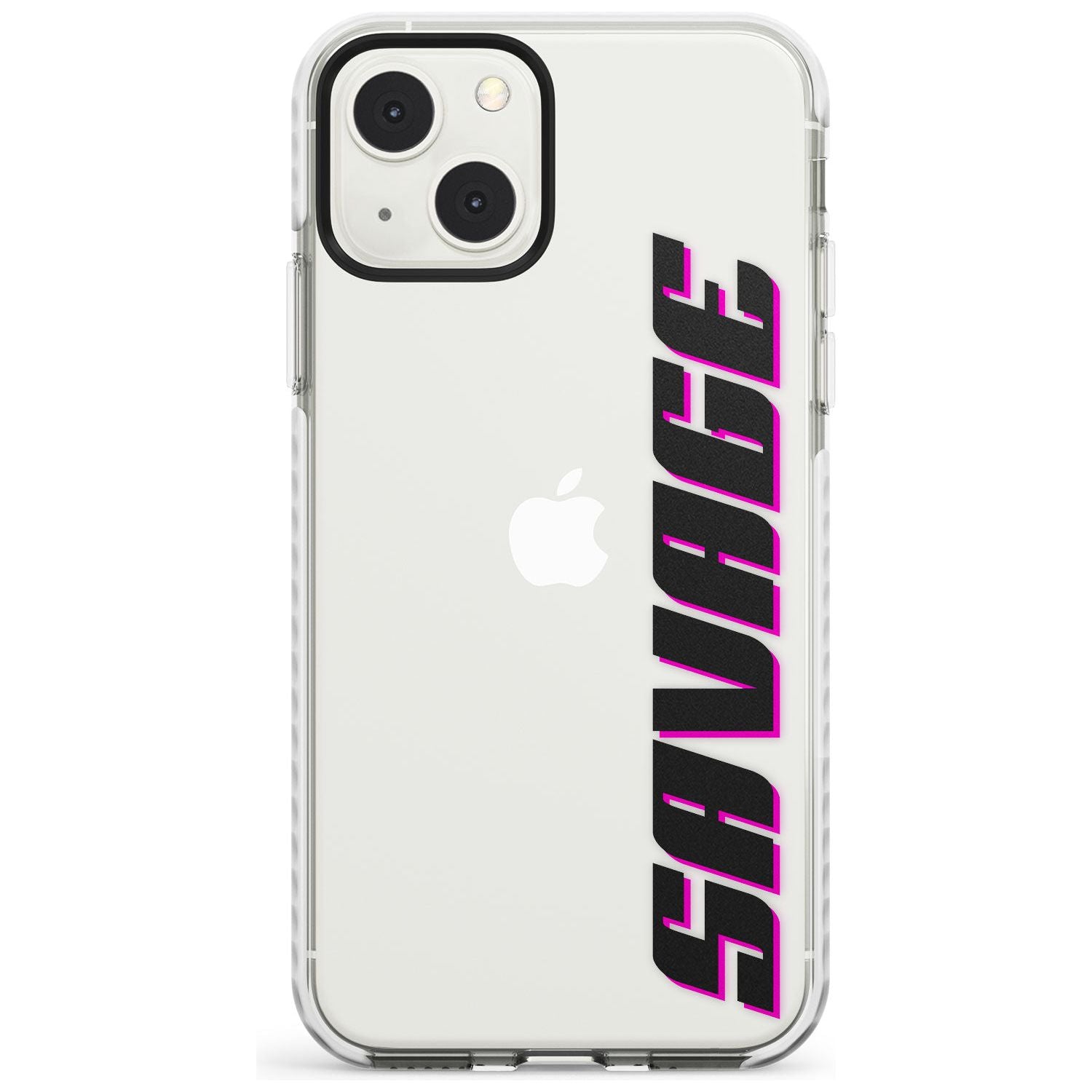 Personalised Clear Text 4C Custom Phone Case iPhone 13 Mini / Impact Case Blanc Space