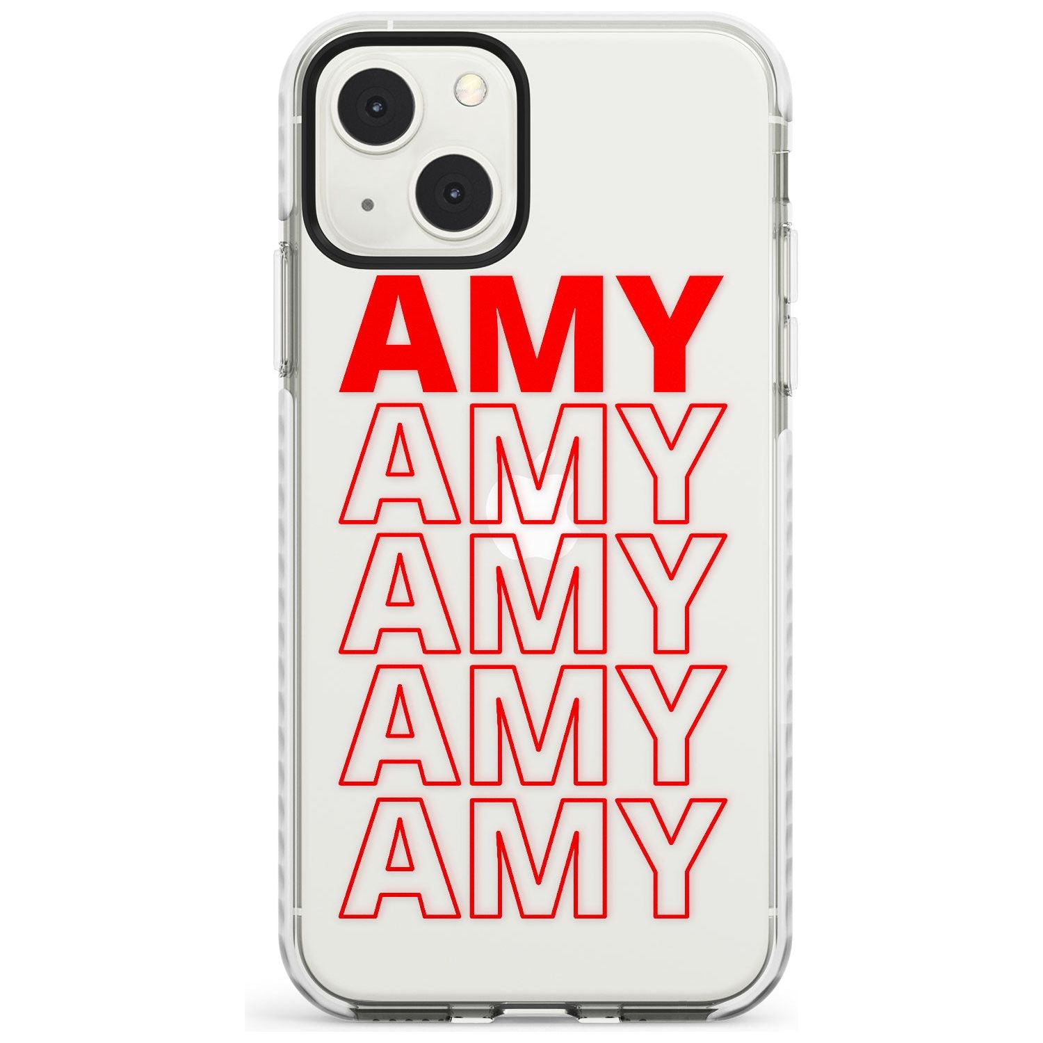 Personalised Clear Text 5B Custom Phone Case iPhone 13 Mini / Impact Case Blanc Space