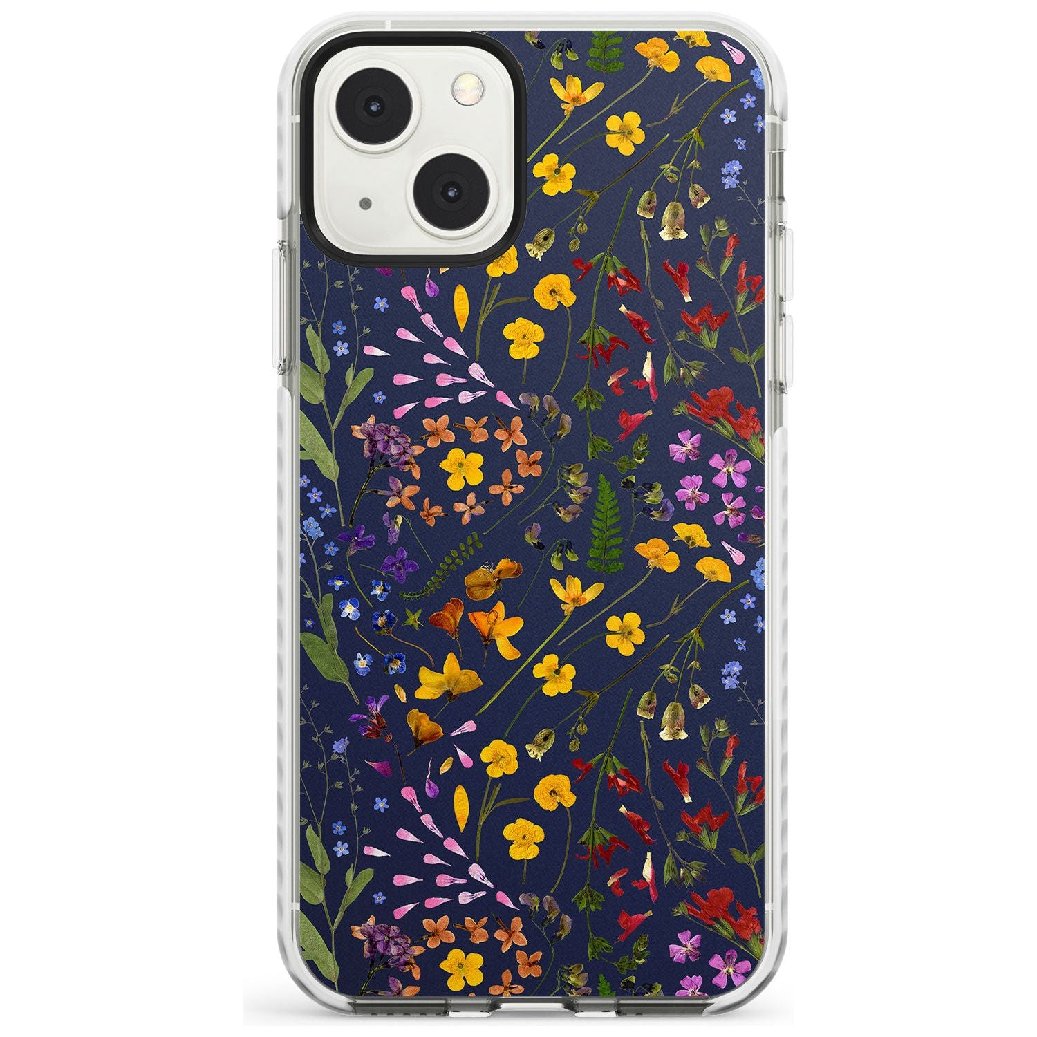 Wildflower Leaves Cluster Navy