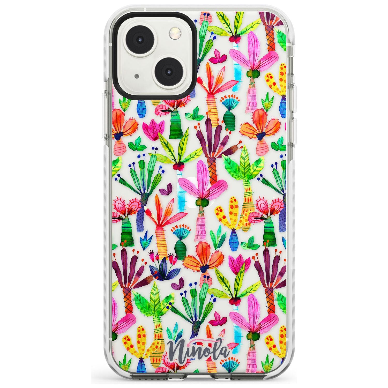 Palms Garden Phone Case iPhone 13 Mini / Impact Case Blanc Space