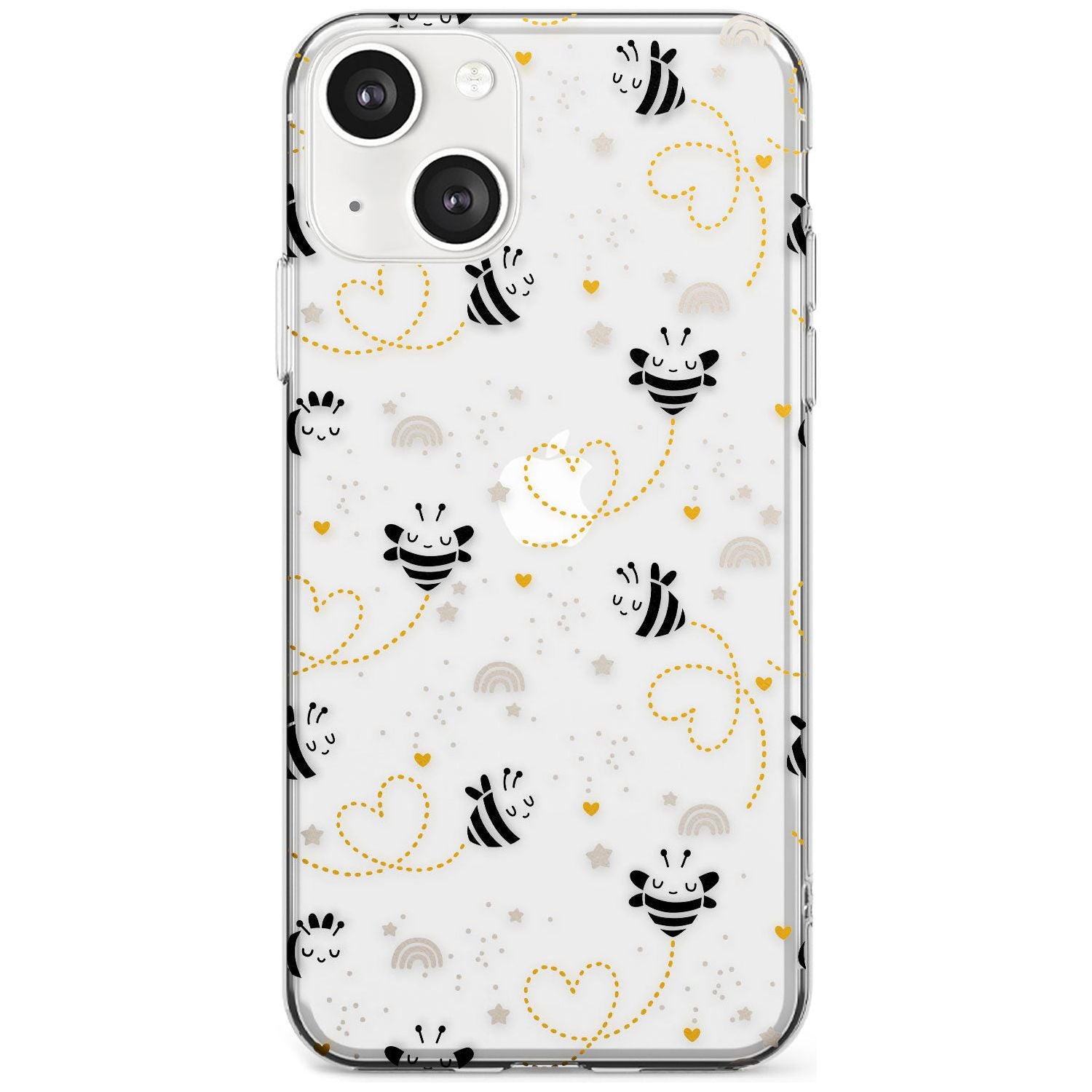 Bee Hearts Pattern
