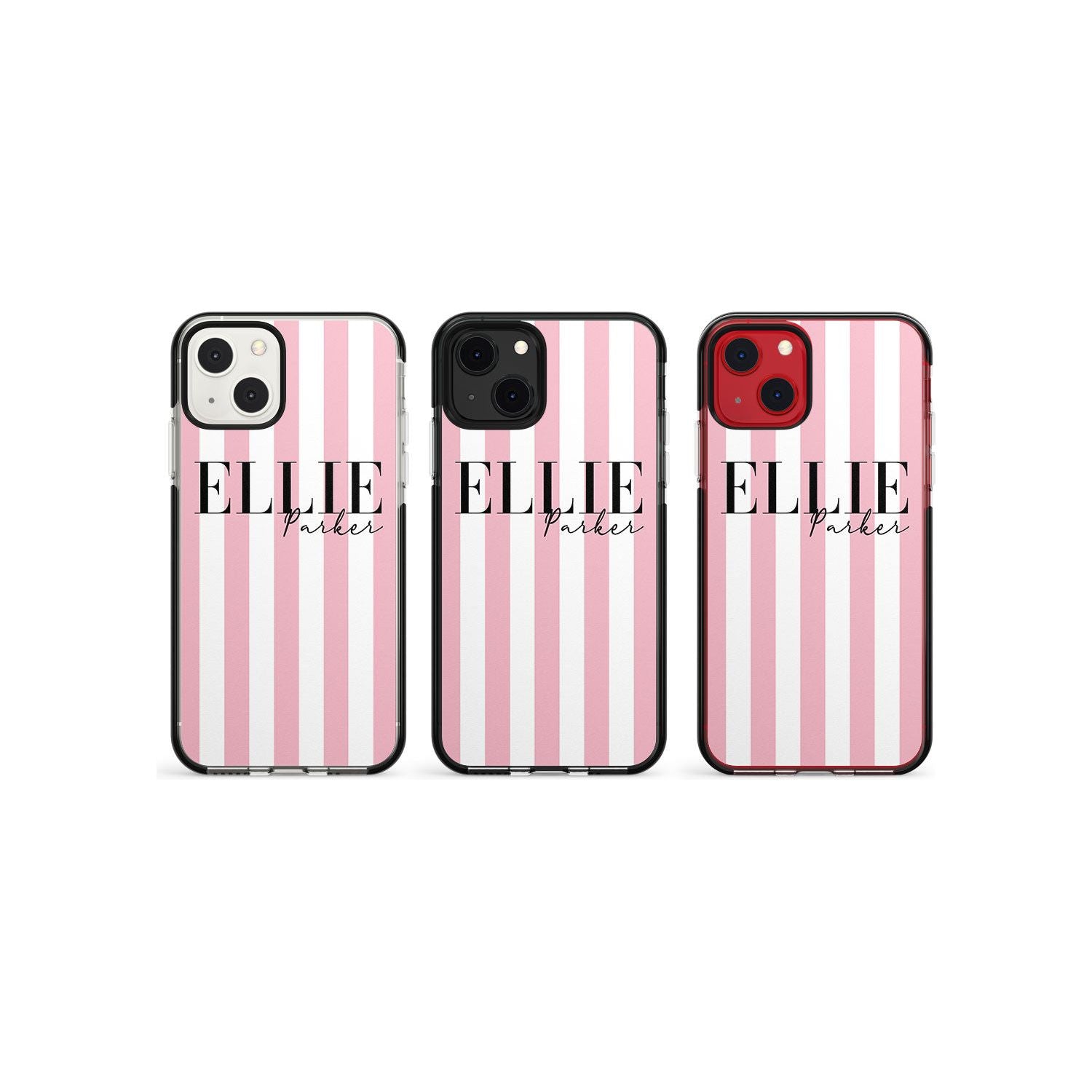 White Stars on Clear Phone Case for iPhone 13 Mini