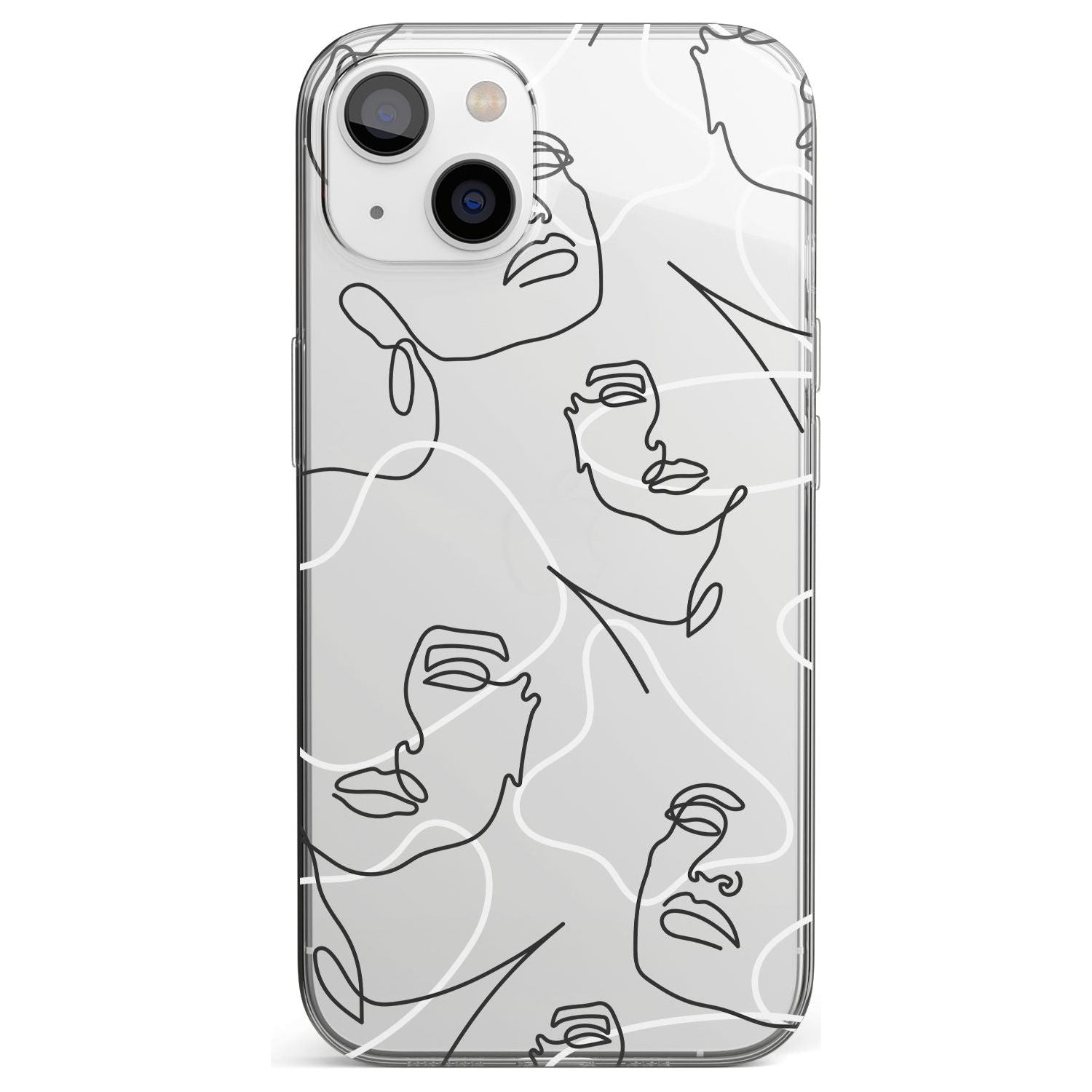 Personalised Abstract Faces Phone Case for iPhone 13 Mini