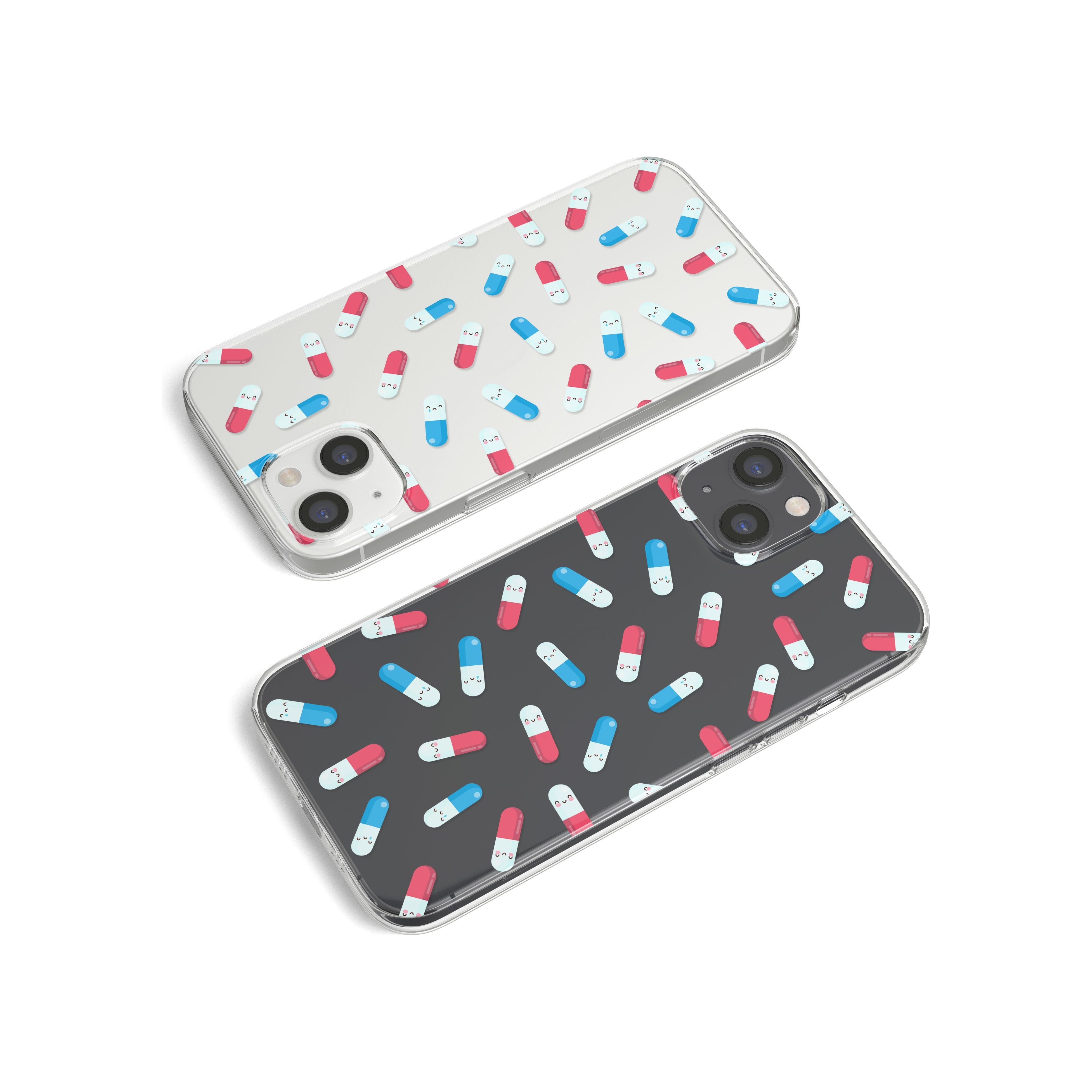 Kawaii Pill PatternPhone Case for iPhone 13 Mini