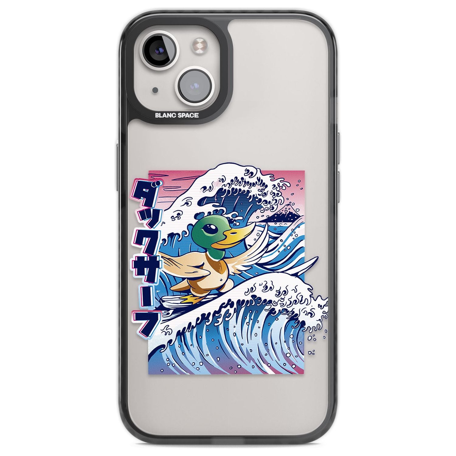 Duck Surf Phone Case iPhone 13 / Black Impact Case,iPhone 12 Pro / Black Impact Case,iPhone 12 / Black Impact Case,iPhone 14 / Black Impact Case,iPhone 15 Plus / Black Impact Case,iPhone 15 / Black Impact Case Blanc Space