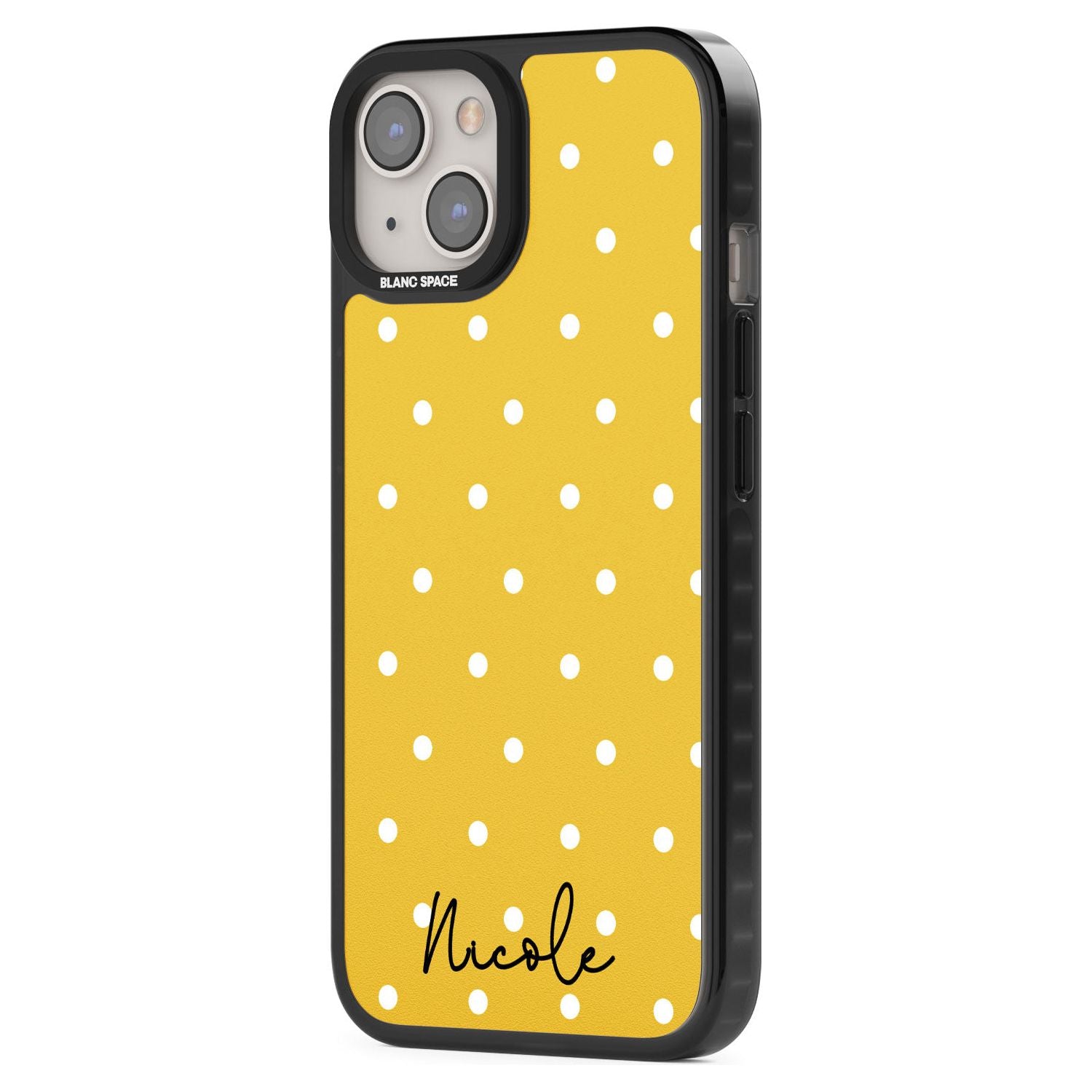 Personalised Yellow Polka Dot Custom Phone Case iPhone 15 Pro Max / Black Impact Case,iPhone 15 Plus / Black Impact Case,iPhone 15 Pro / Black Impact Case,iPhone 15 / Black Impact Case,iPhone 15 Pro Max / Impact Case,iPhone 15 Plus / Impact Case,iPhone 15 Pro / Impact Case,iPhone 15 / Impact Case,iPhone 15 Pro Max / Magsafe Black Impact Case,iPhone 15 Plus / Magsafe Black Impact Case,iPhone 15 Pro / Magsafe Black Impact Case,iPhone 15 / Magsafe Black Impact Case,iPhone 14 Pro Max / Black Impact Case,iPhone