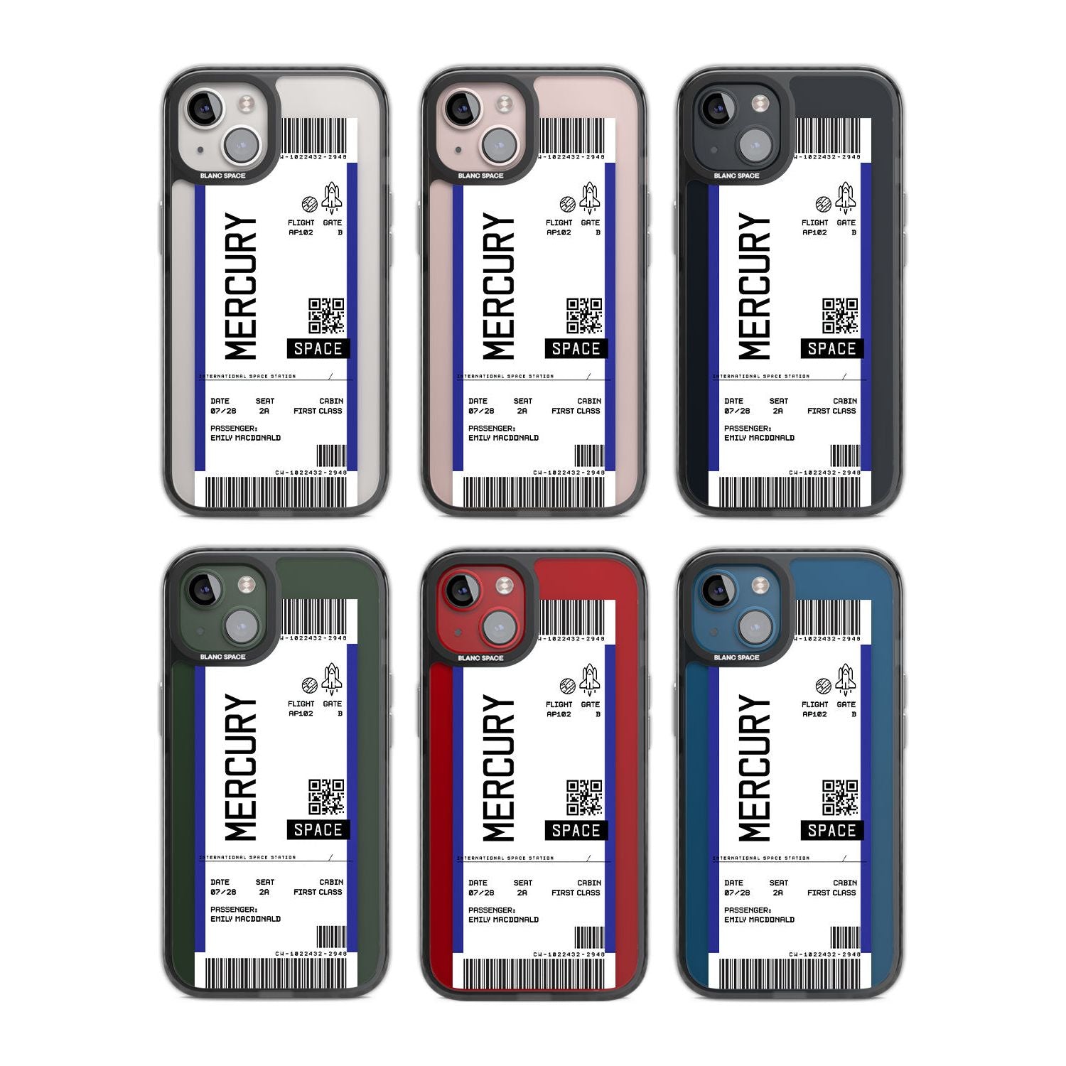 Personalised Mercury Travel Ticket