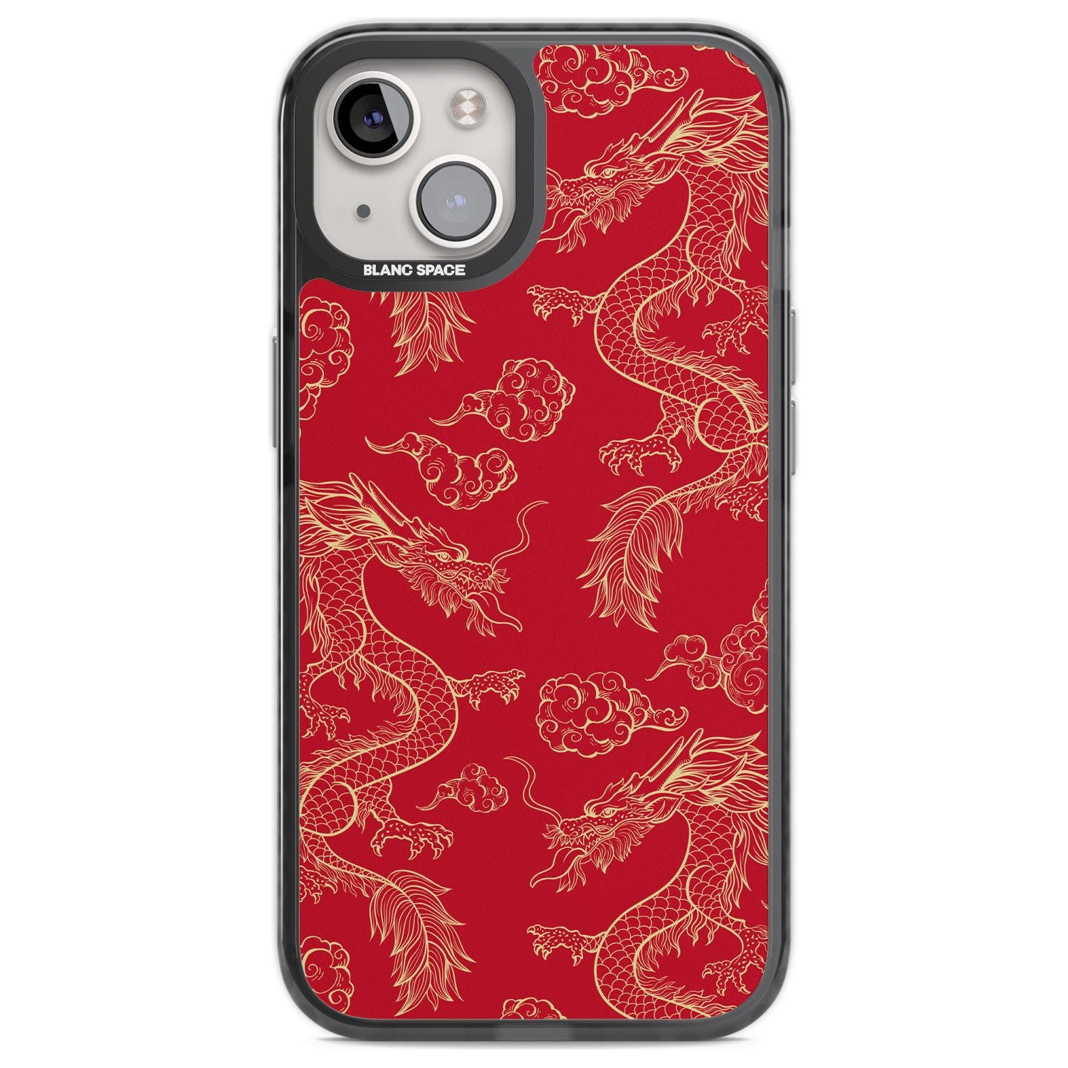 Red And Gold Dragon Pattern