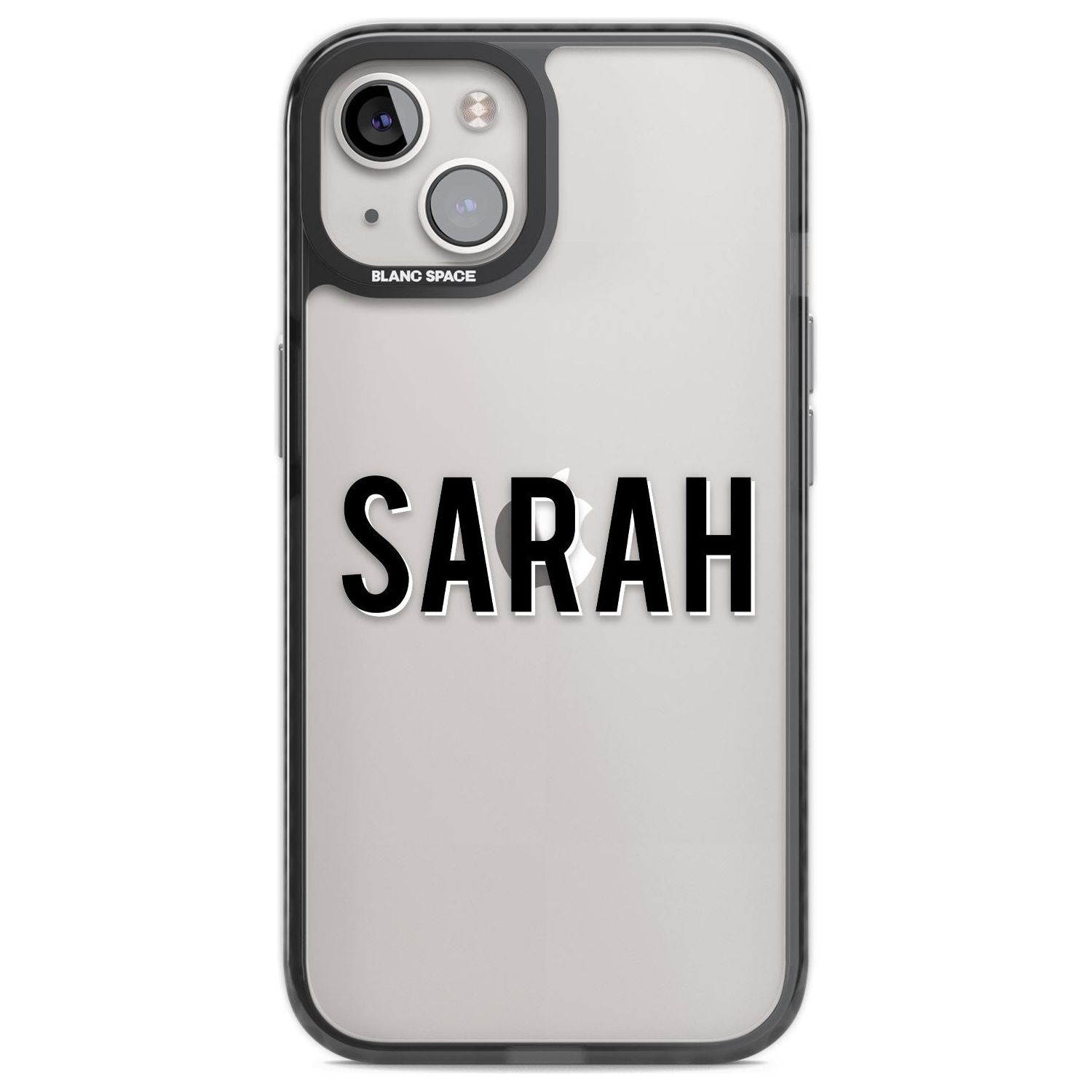Personalised Clear Text 1A Custom Phone Case iPhone 12 / Black Impact Case,iPhone 13 / Black Impact Case,iPhone 12 Pro / Black Impact Case,iPhone 14 / Black Impact Case,iPhone 15 Plus / Black Impact Case,iPhone 15 / Black Impact Case Blanc Space