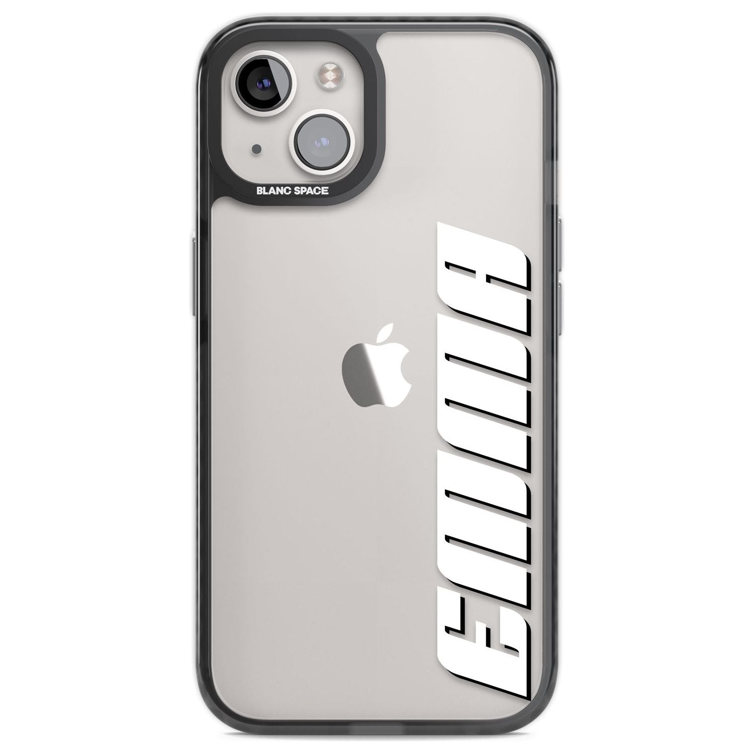 Personalised Clear Text 4B Custom Phone Case iPhone 12 / Black Impact Case,iPhone 13 / Black Impact Case,iPhone 12 Pro / Black Impact Case,iPhone 14 / Black Impact Case,iPhone 15 Plus / Black Impact Case,iPhone 15 / Black Impact Case Blanc Space