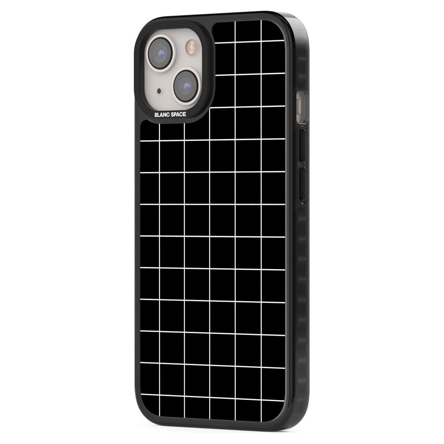 Minimalist Grid Pattern Black
