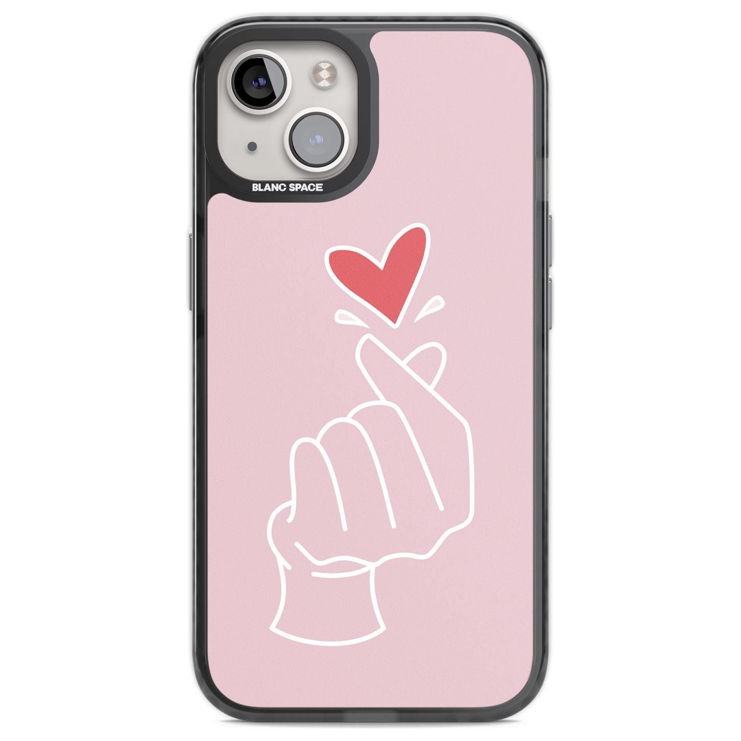 Pink Heart Hand