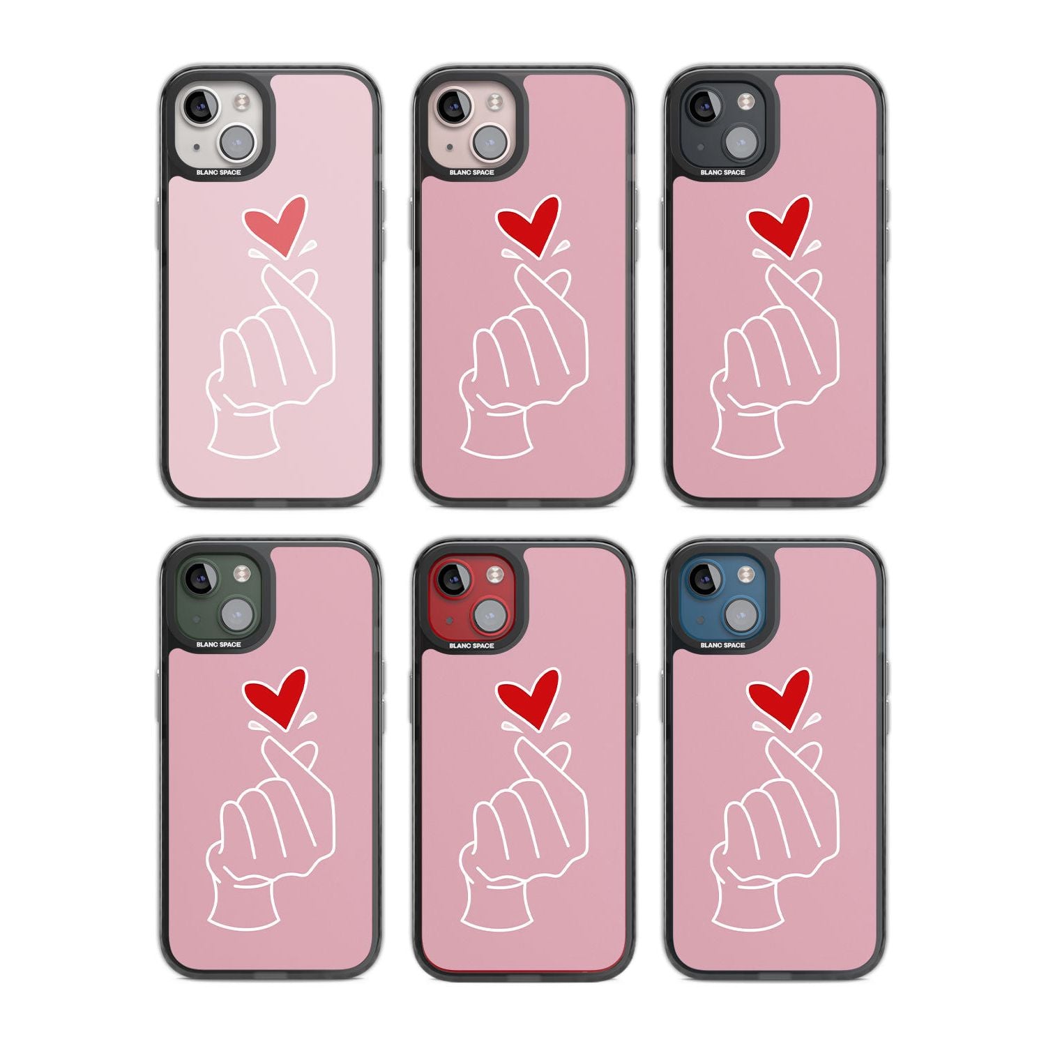 Pink Heart Hand