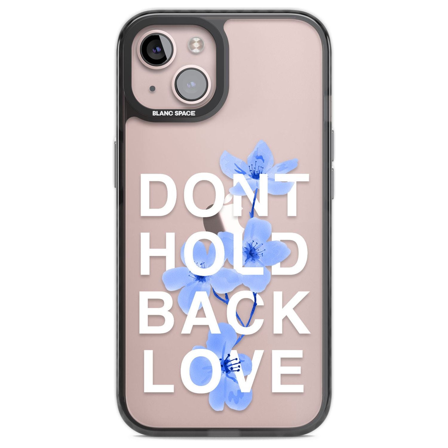 Don't Hold Back Love - Blue & WhitePhone Case for iPhone 14