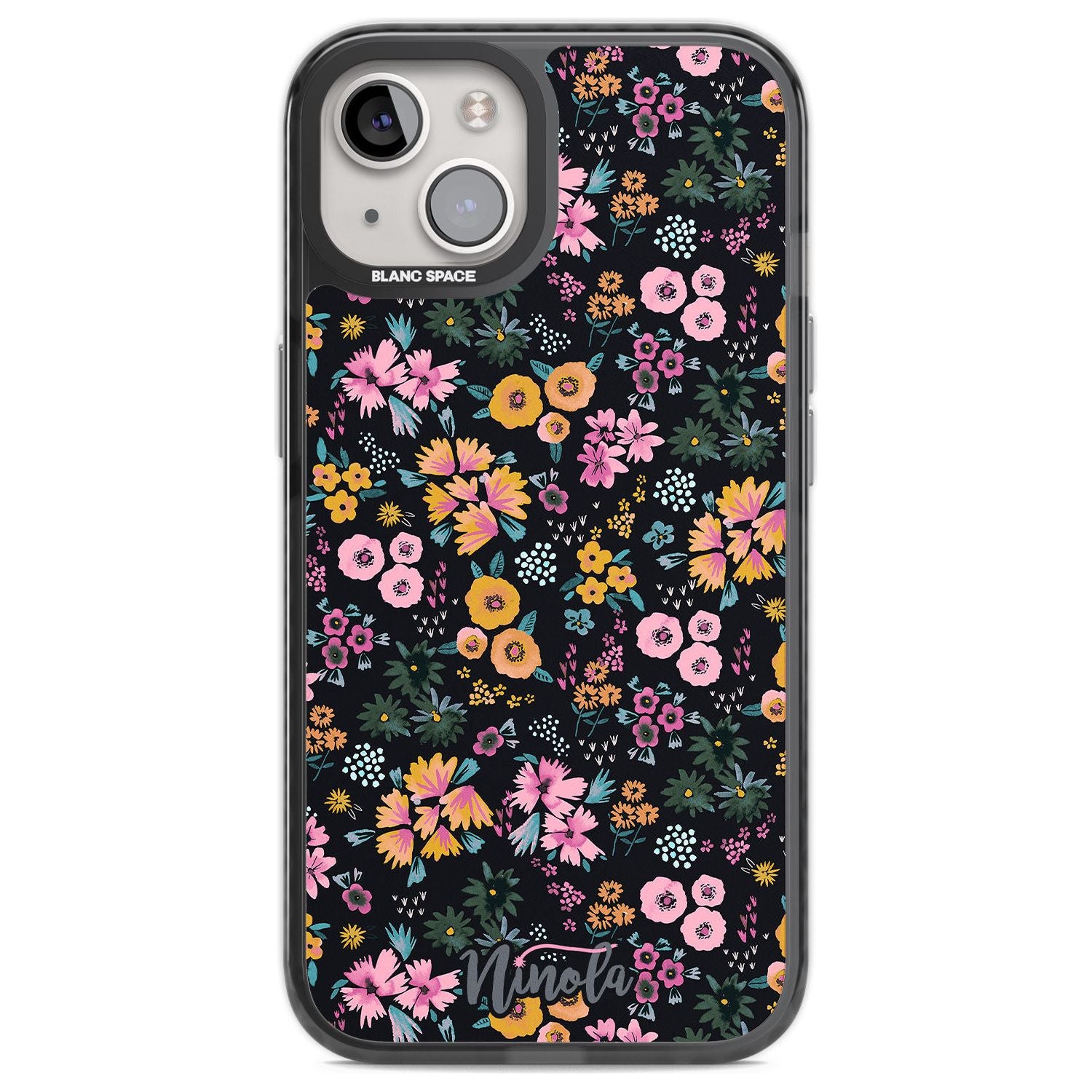 Little Flowers Phone Case iPhone 12 / Black Impact Case,iPhone 13 / Black Impact Case,iPhone 12 Pro / Black Impact Case,iPhone 14 / Black Impact Case,iPhone 15 Plus / Black Impact Case,iPhone 15 / Black Impact Case Blanc Space