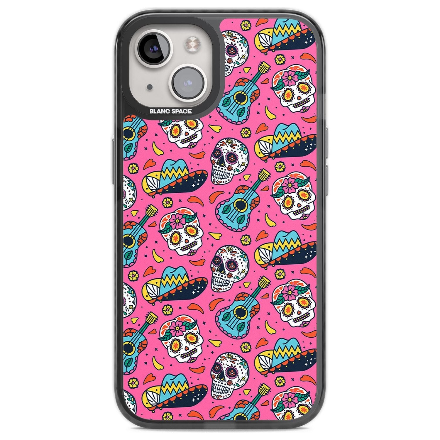 Pink Day Of The Dead Pattern