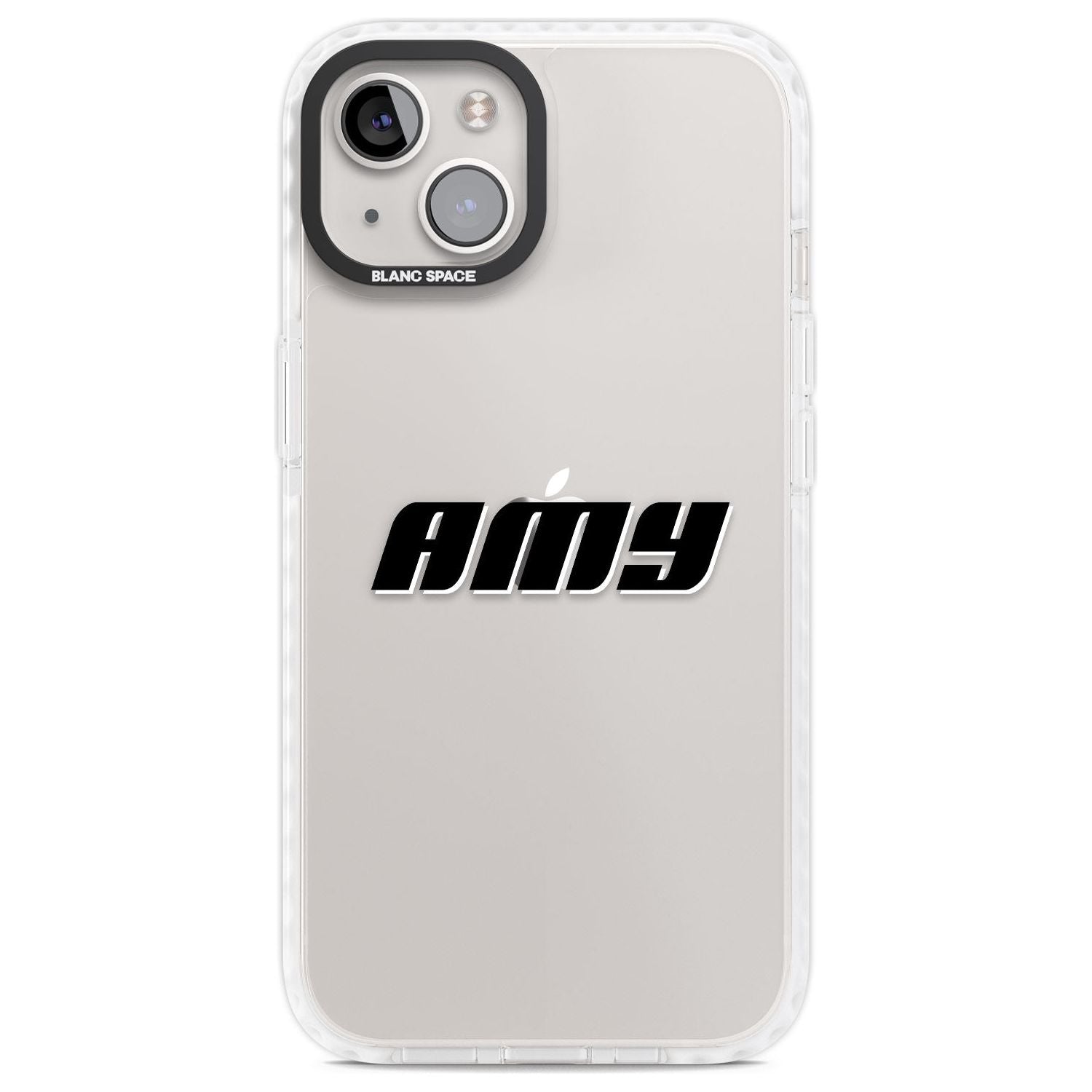 Personalised Clear Text 1C Custom Phone Case iPhone 13 / Impact Case,iPhone 14 / Impact Case,iPhone 15 Plus / Impact Case,iPhone 15 / Impact Case Blanc Space