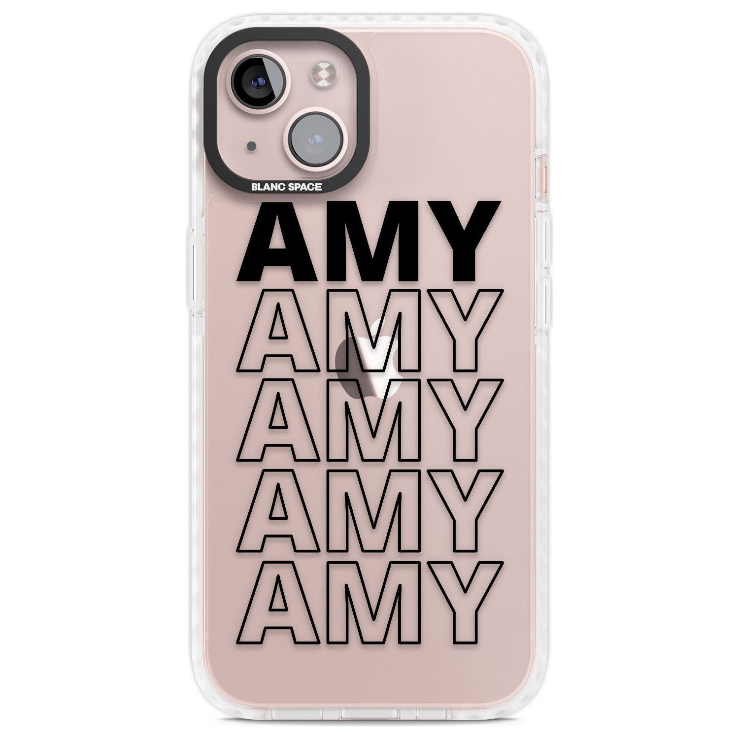 Personalised Clear Text 5A Custom Phone Case iPhone 13 / Impact Case,iPhone 14 / Impact Case,iPhone 15 Plus / Impact Case,iPhone 15 / Impact Case Blanc Space