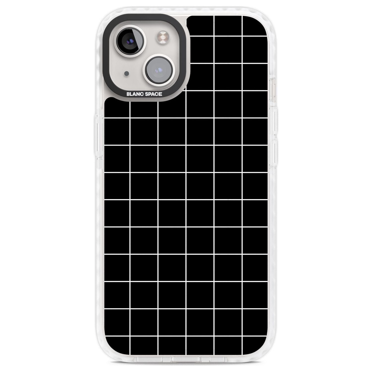 Minimalist Grid Pattern Black