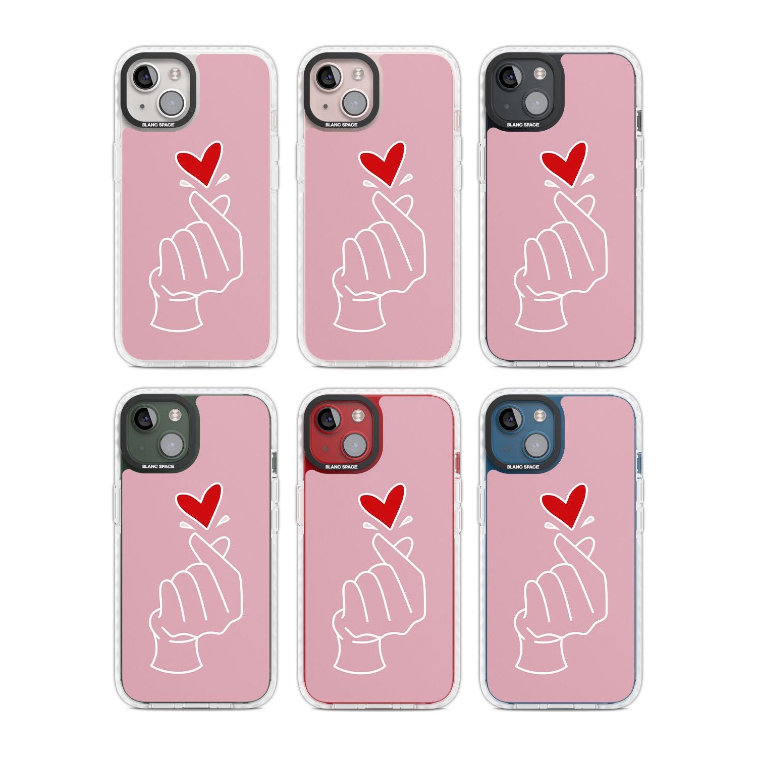 Pink Heart Hand