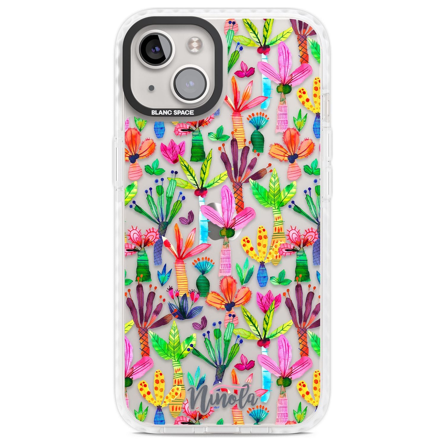 Palms Garden Phone Case iPhone 13 / Impact Case,iPhone 14 / Impact Case,iPhone 15 Plus / Impact Case,iPhone 15 / Impact Case Blanc Space