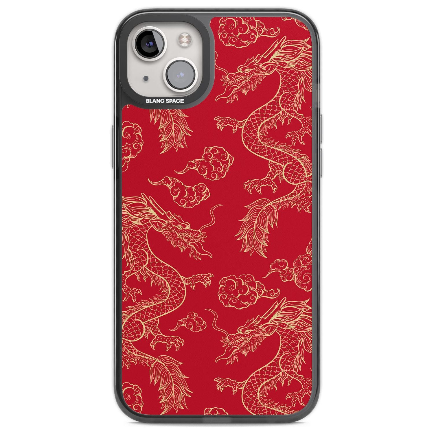 Red And Gold Dragon Pattern