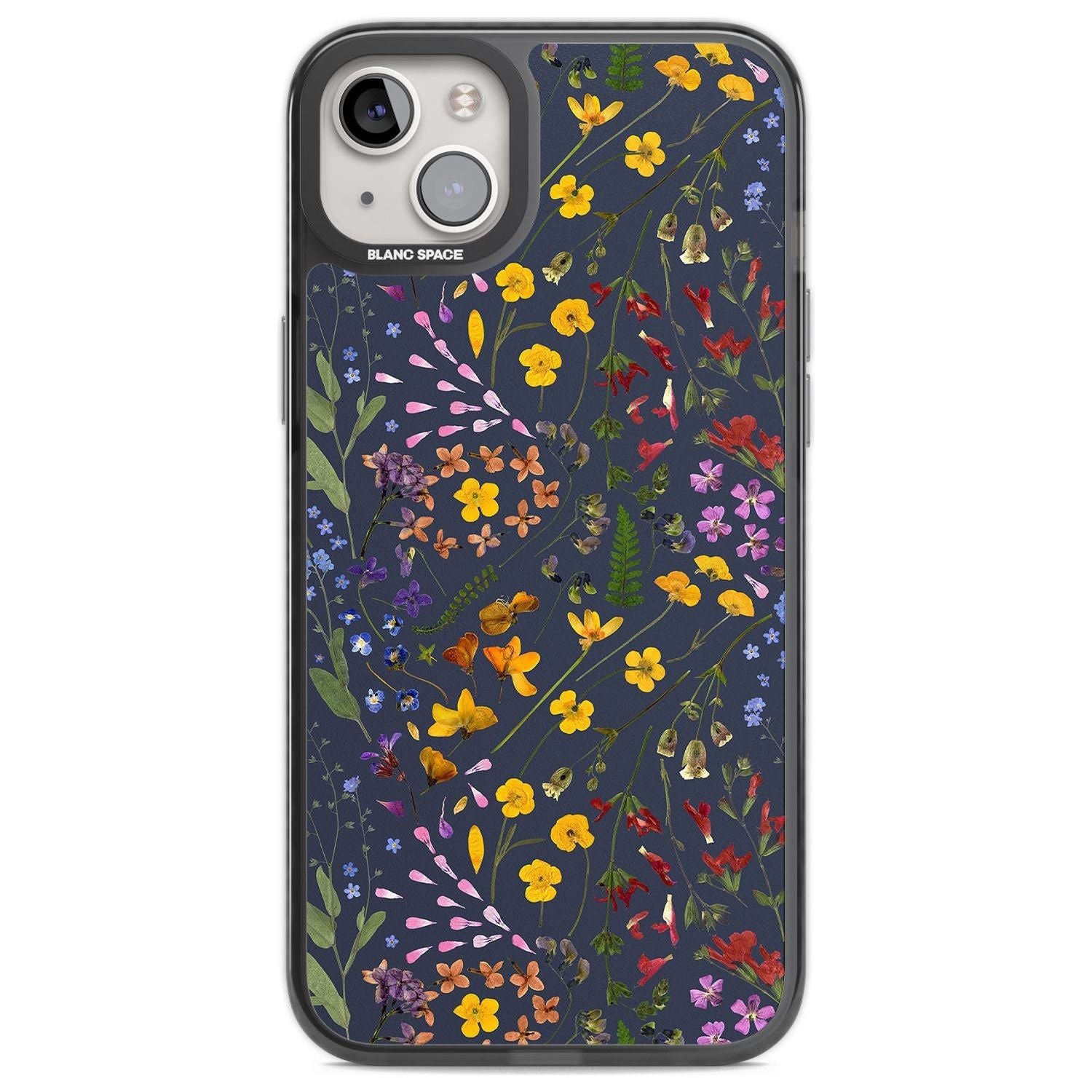 Wildflower Leaves Cluster Navy