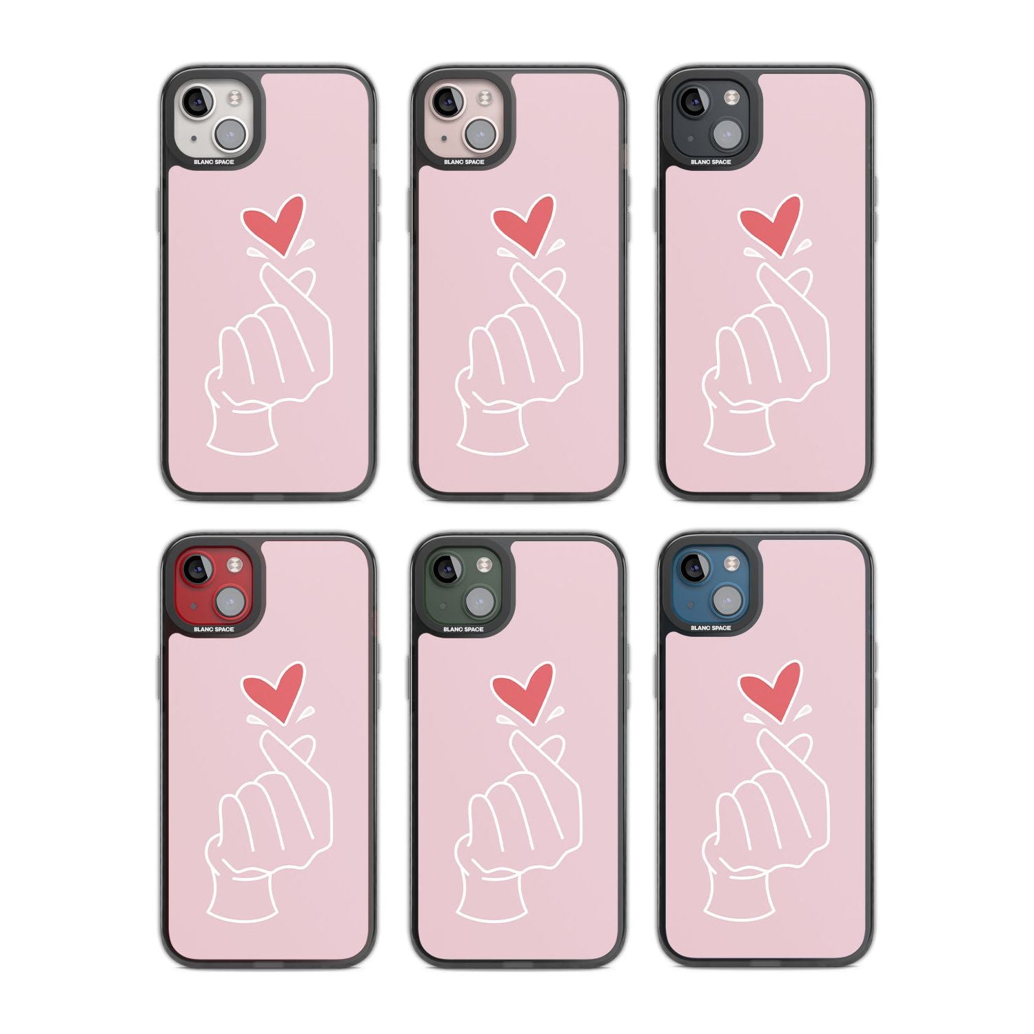 Pink Heart Hand
