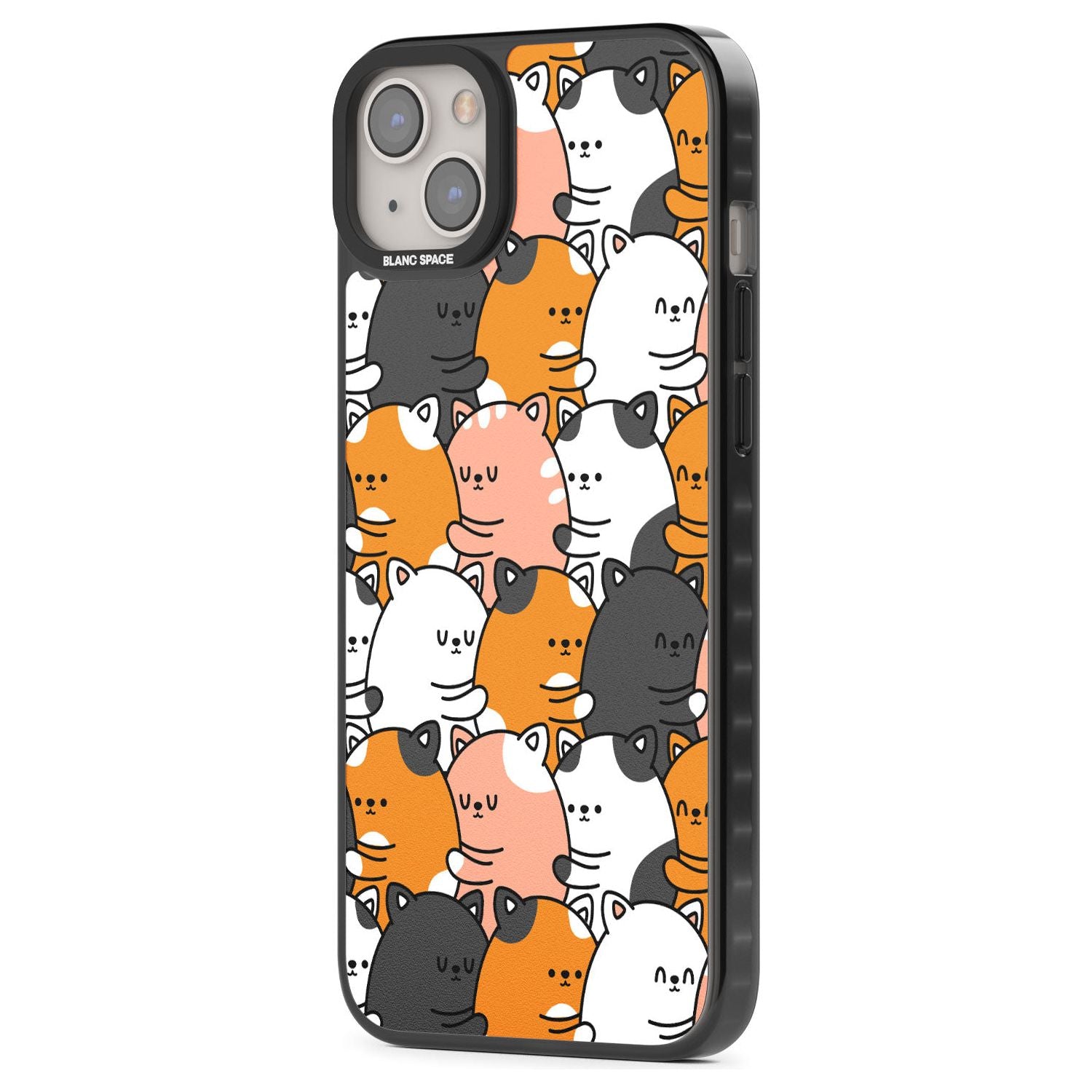 Spooning Cats Kawaii Pattern