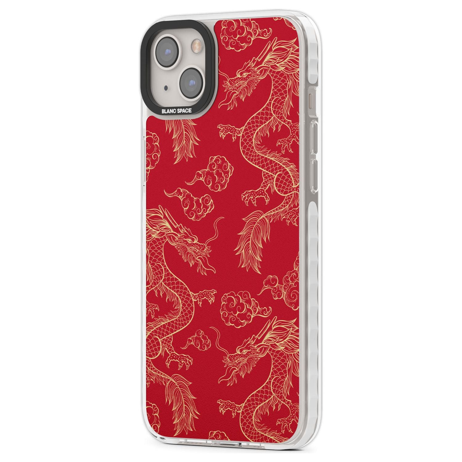 Red And Gold Dragon Pattern