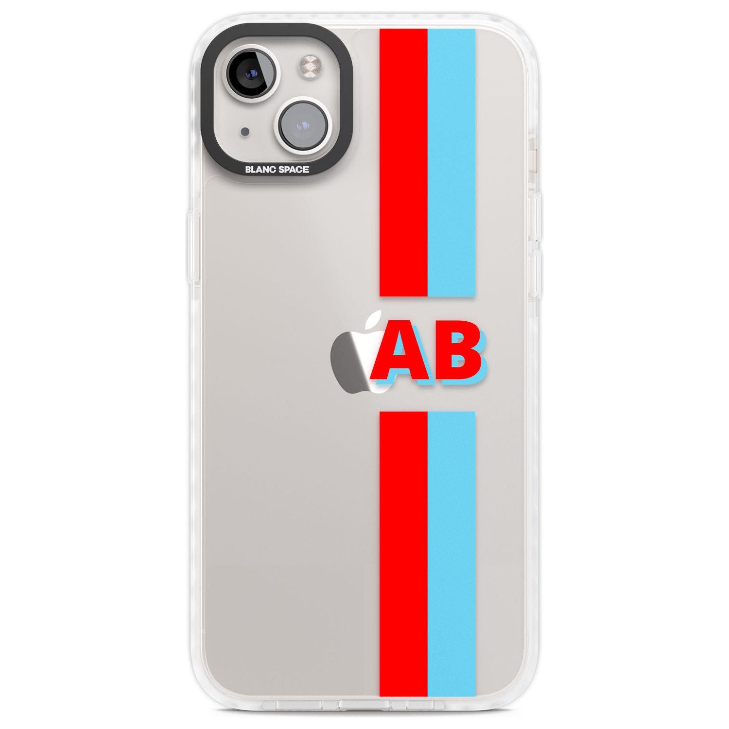 Personalised Clear Text 6B Custom Phone Case iPhone 14 Plus / Impact Case Blanc Space