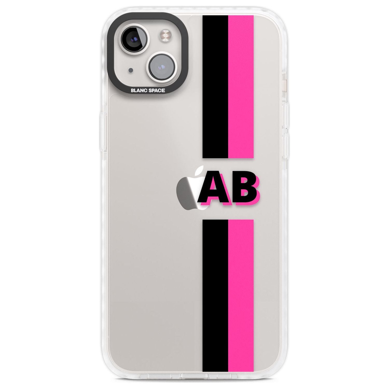 Personalised Clear Text 6D Custom Phone Case iPhone 14 Plus / Impact Case Blanc Space